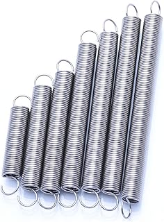 Industrial Construction Machinery Tension Spring Extension Spring Cylindrical Spiral Extension Spring Return Spring Pull Spring Wire Diameter 1.0mm Outer Diameter 6mm (Length : 80mm (1Pcs))