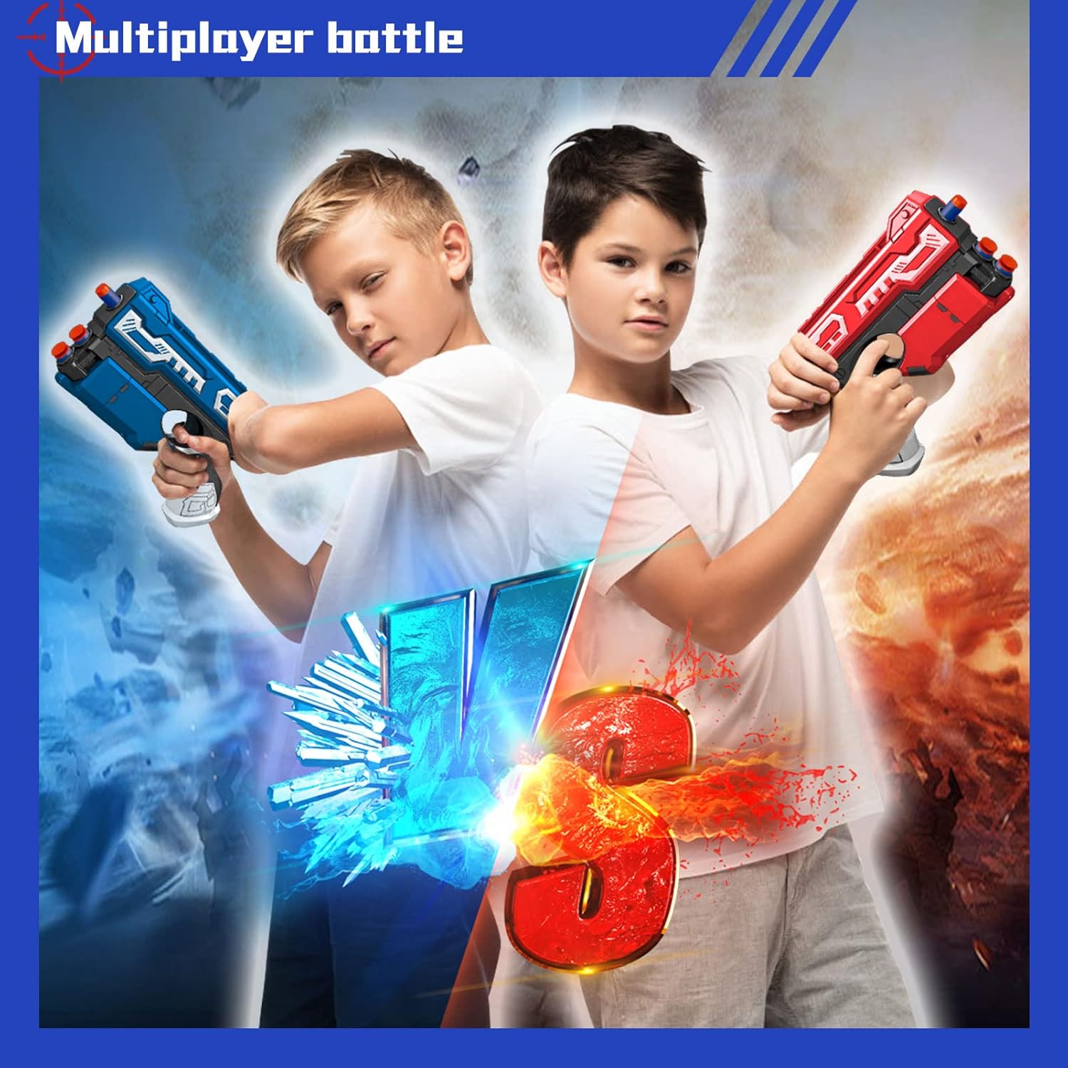 POKONBOY 6 Pack Blaster Toys Guns for Boys Fit for Nerf Bullets, Toy Guns with 160 PCS Refill Foam Darts for Boys Girls Hand Gun Toys for 6+ Year Old Kids Party Favors Birthday