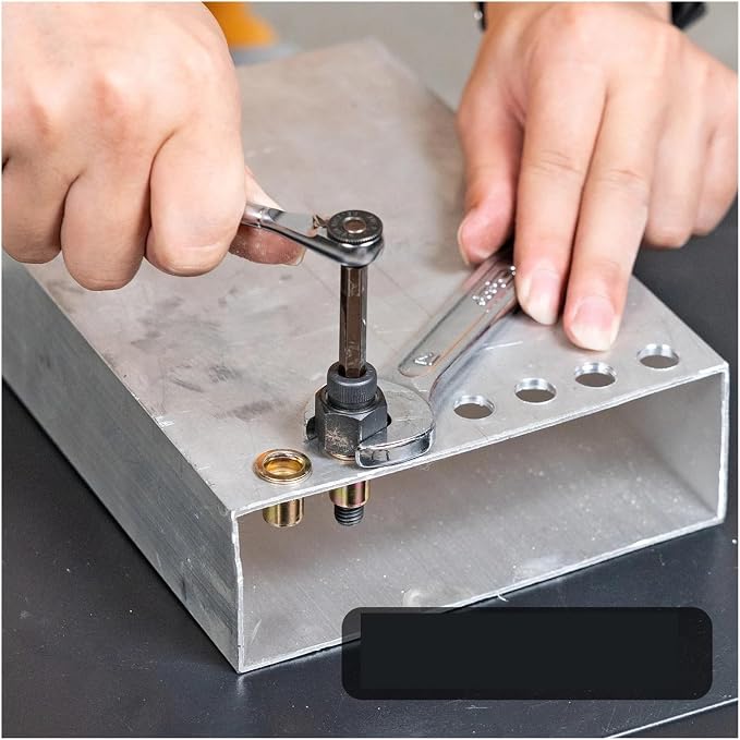 Herramienta manual con 20 tuercas y remachadora de cabeza miniatura 2