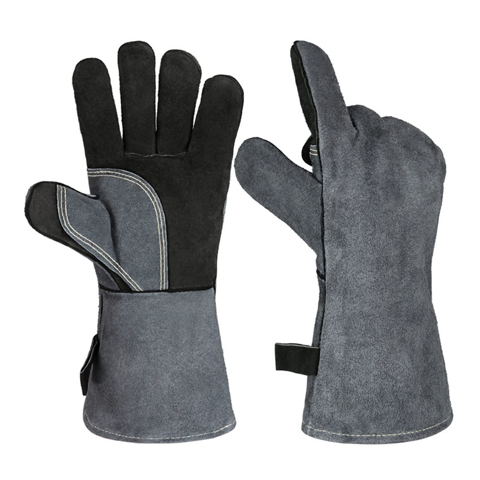 Welding Supplies 500℃ Heat Resistant Work Welding Gloves Leather Forge Welding Glove 40CM with Long Sleeve Work Welding Gloves