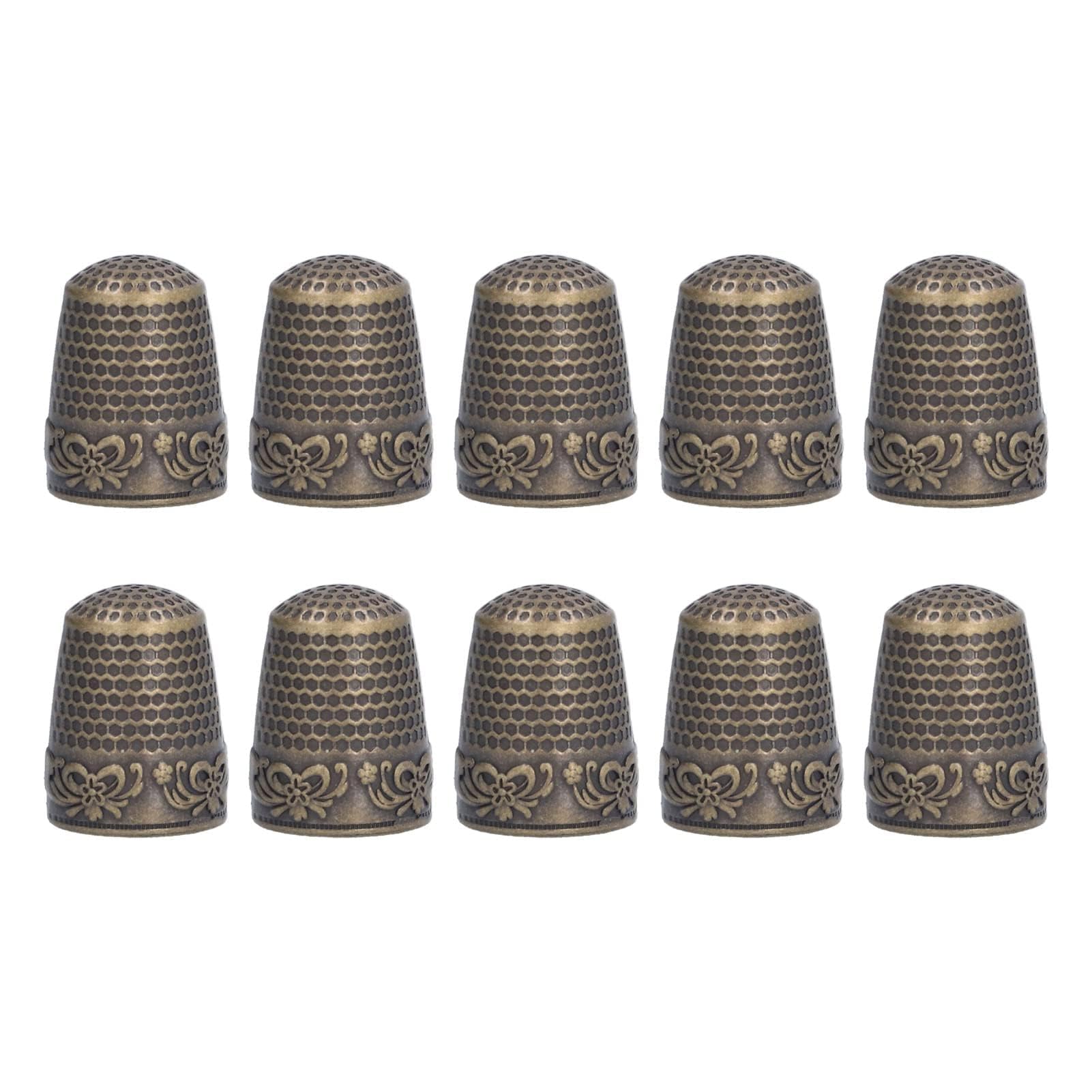 Sewing Thimble, 10Pcs Metal Thimbles Knitting Finger Protector for Sewing Quilting Craft Accessories Thimbles for Hand Sewing Metal Thimbles for Hand Sewing Metal Thimbles for Hand