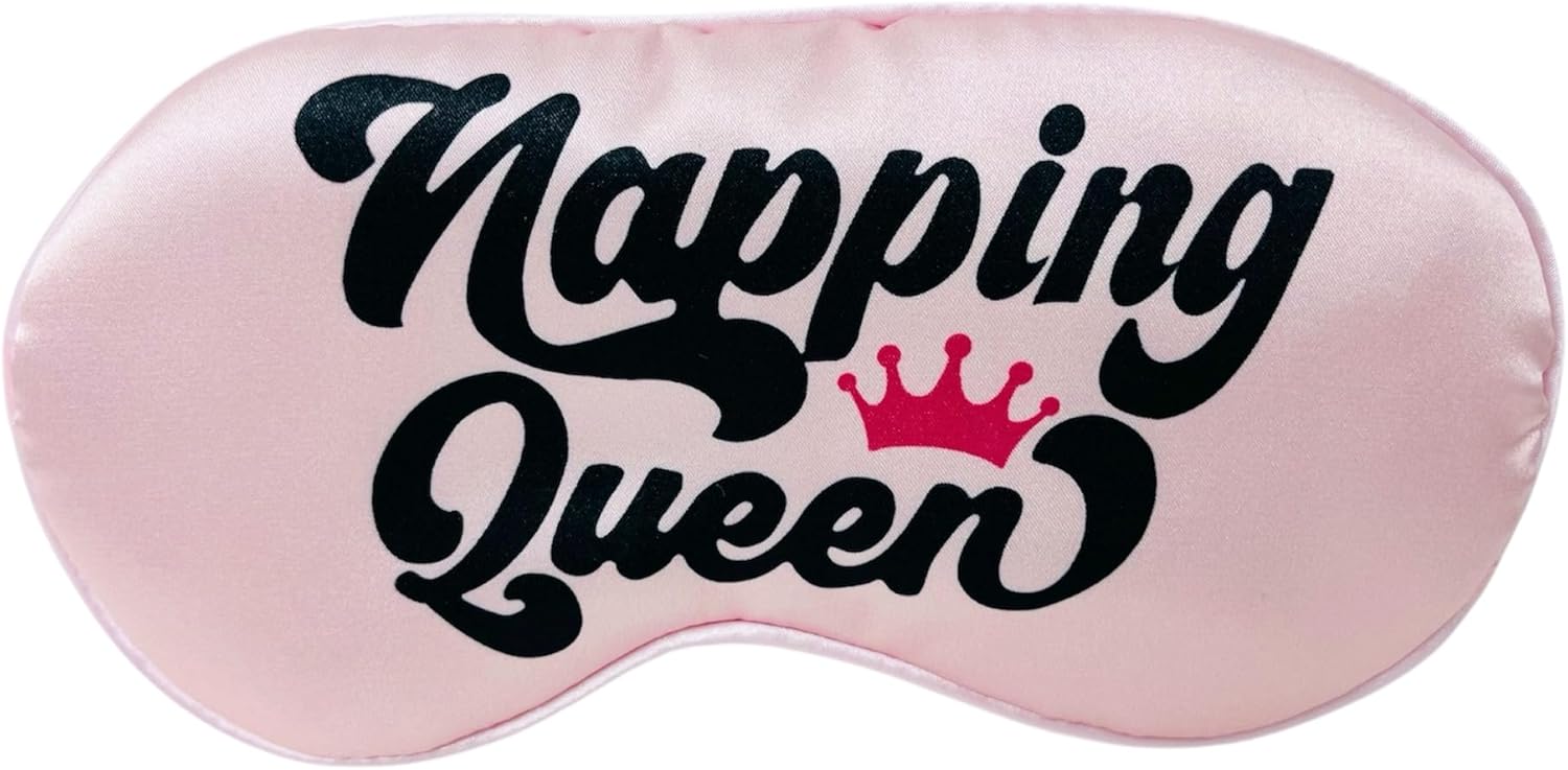 お昼寝 クイーン ファニー スリープ マスク 女性 お母さん ティーン ガールズ ウルトラソフト スリーピングマスク 調節可能なスト