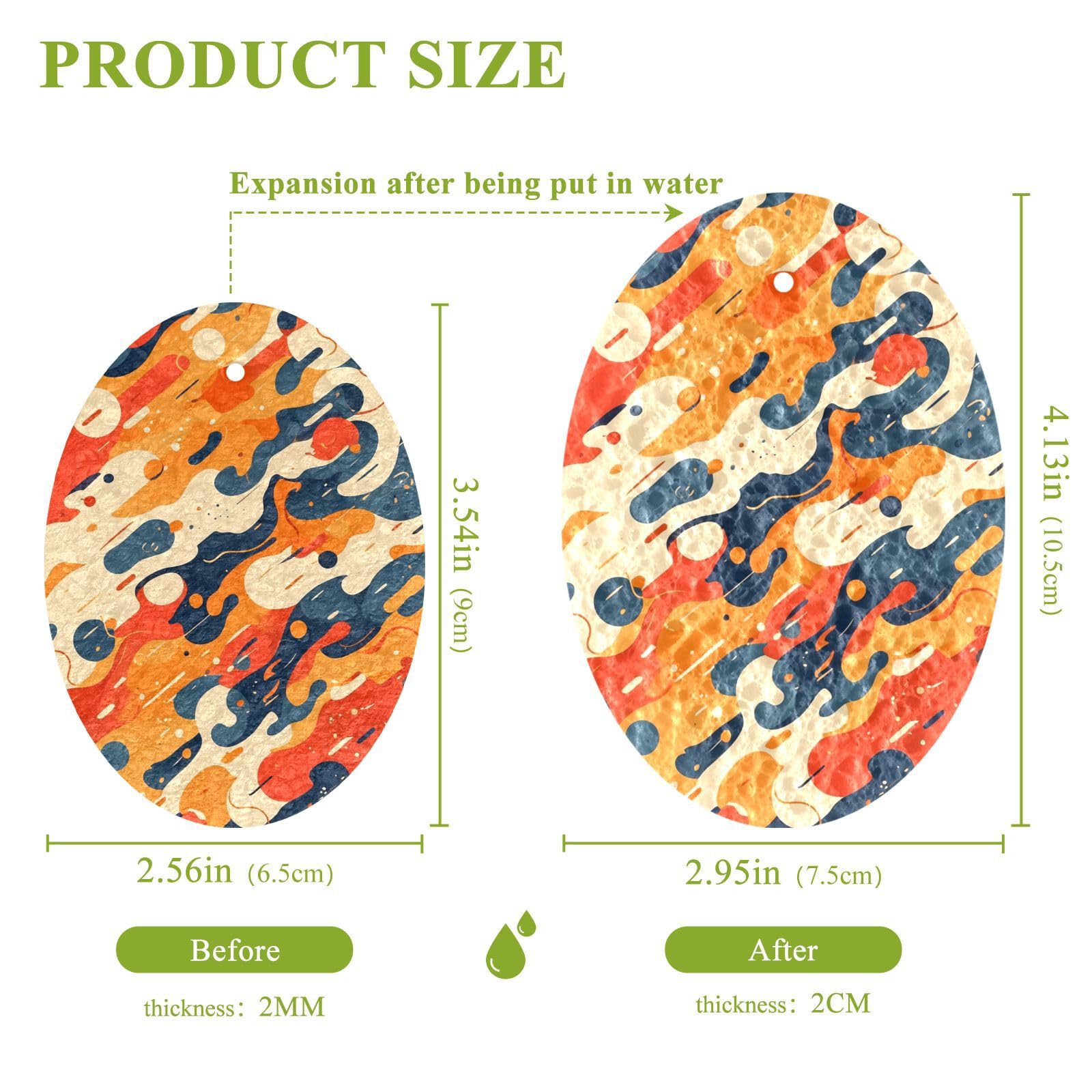 Absorbent Kitchen sponges and scrubbers All-Purpose Dish sponges for Washing Dishes New Home Essentials (3 Count)