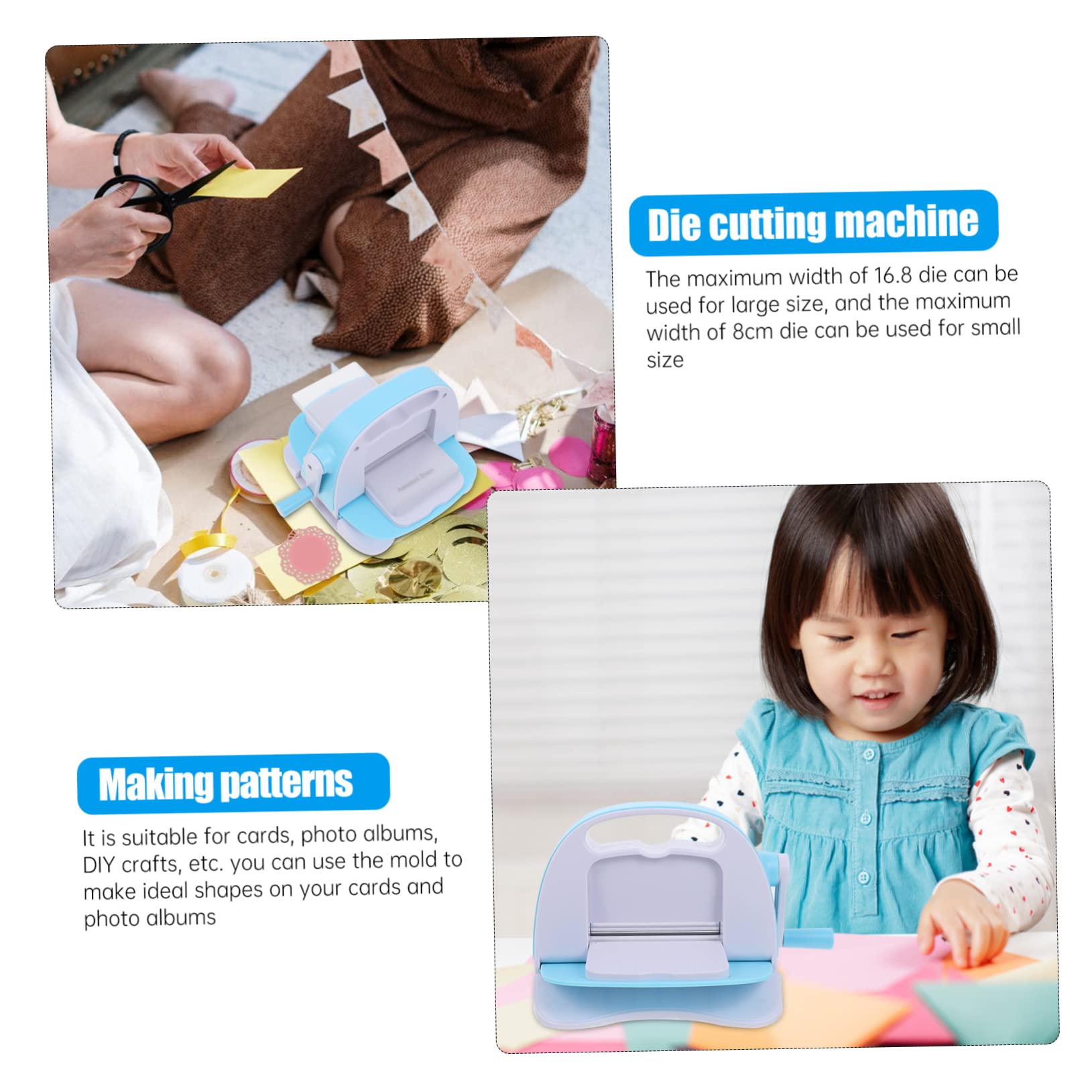 HOODANCOS Crafting Die Cut Machine Hand Operated Embosser for Cards Arts Scrapbooking