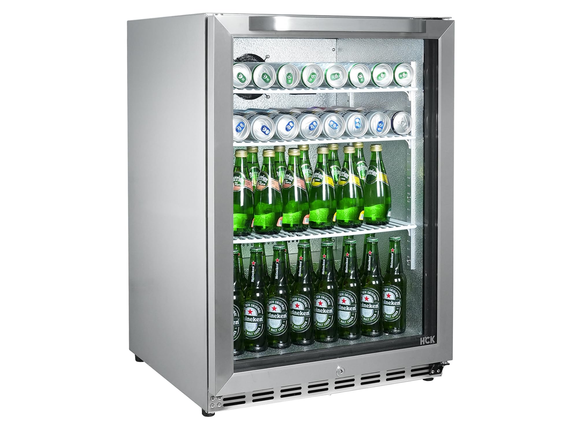 HCK C150 5.1 cu ft Beverage Cooler Silver