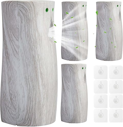 Maxcheck 4 unidades de ambientador automático dispensador de aire en aerosol de 3 x 7.5 pulgadas Ambientador automático para interiores aeropuerto,