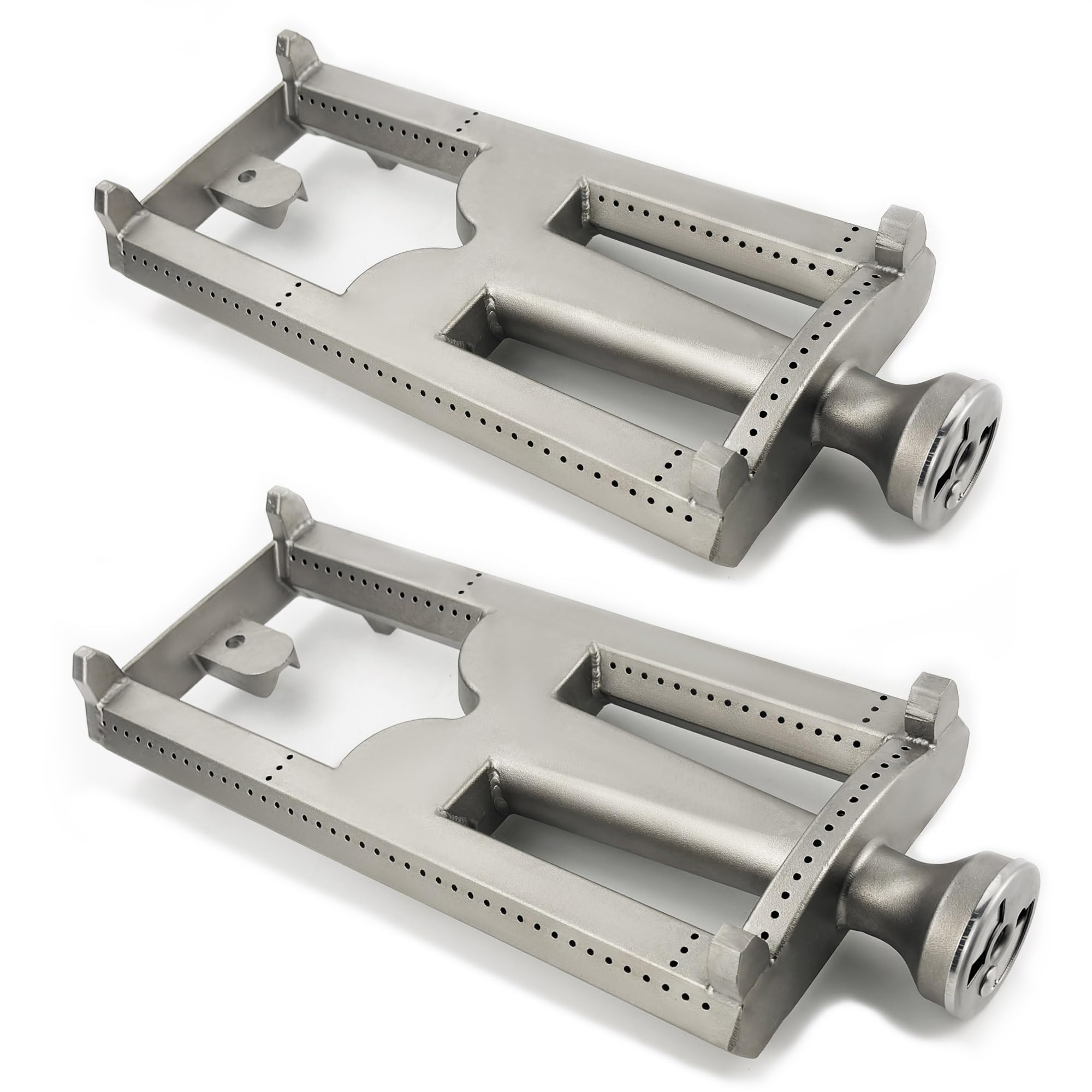 Photo 1 of GDCERIX 304 Stainless Steel Grill Burner Replacement for Lynx L27 L30 L36 L42, DCS 27 Series, BBQ Burner Replacement for Lynx, DCS, Kirkland Grill (2 Pack)