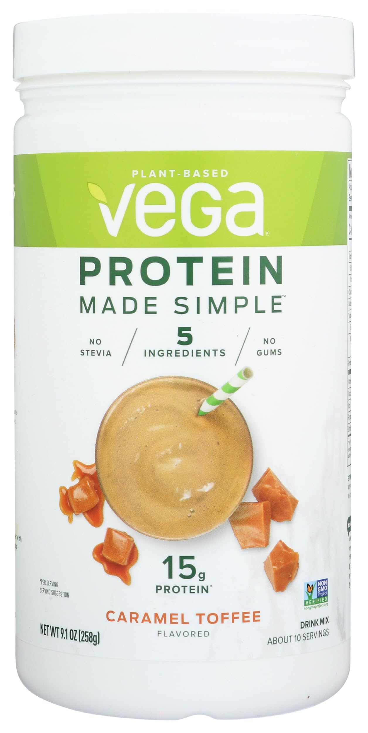 Vega Protein Made Simple Caramel Toffee 9 1 oz 258 g
