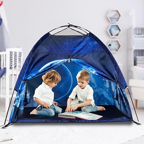 Miniatura 3 de Tienda de campaña para niños, casa de juegos Lucky castle para niños y niñas, tienda de campaña con cúpula fácil y divertida tienda de campaña para