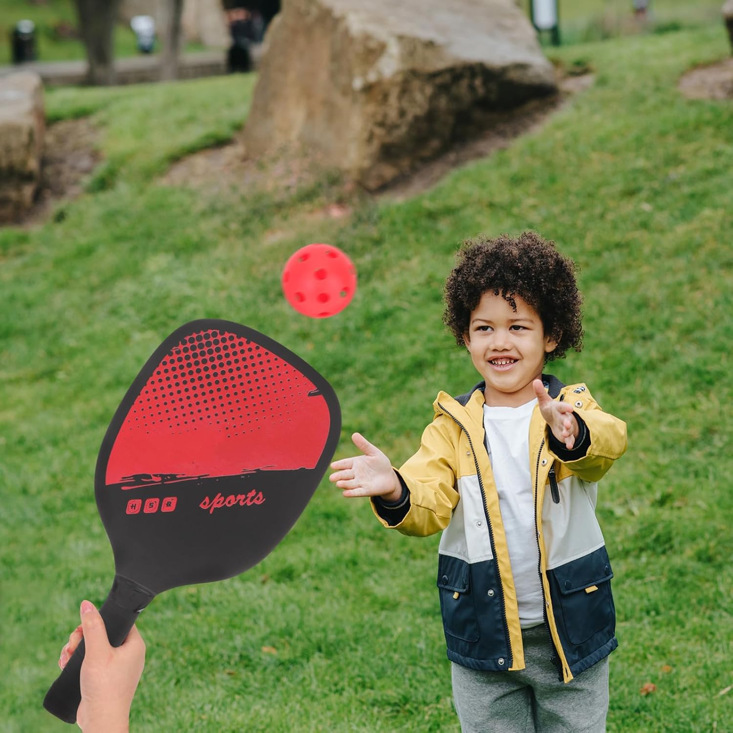 Professional Pickleball Racket Set Lightweight Paddles with Durable Balls Safe and Portable Sports Equipment for and School Activities