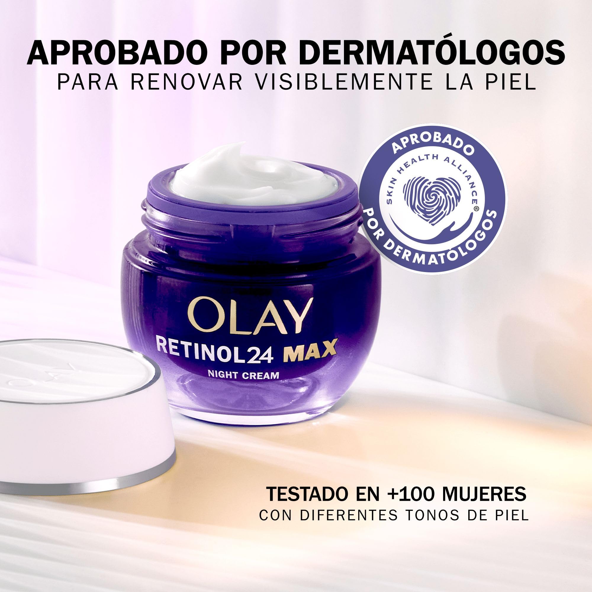 OLAY Regenerist Retinol24 Max Crema Hidratante Noche 50 ml, soin visage pour usage quotidien