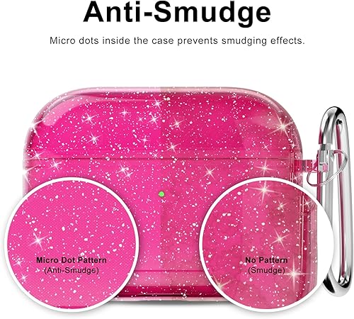 Miniatura 3 de Svanove Funda para Airpods Pro de 2 generaciónAirpods Pro con purpurina transparente, funda transparente para Airpods Pro 2, accesorios de silicona,