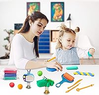 Vista 6 de ESSENSON Modeling Clay Kit - 36 Colors Air Dry Magic Clay, DIY Molding with Sculpting Tools, Party Favors Kids Art Crafts Best Gift for Boys & Girls
