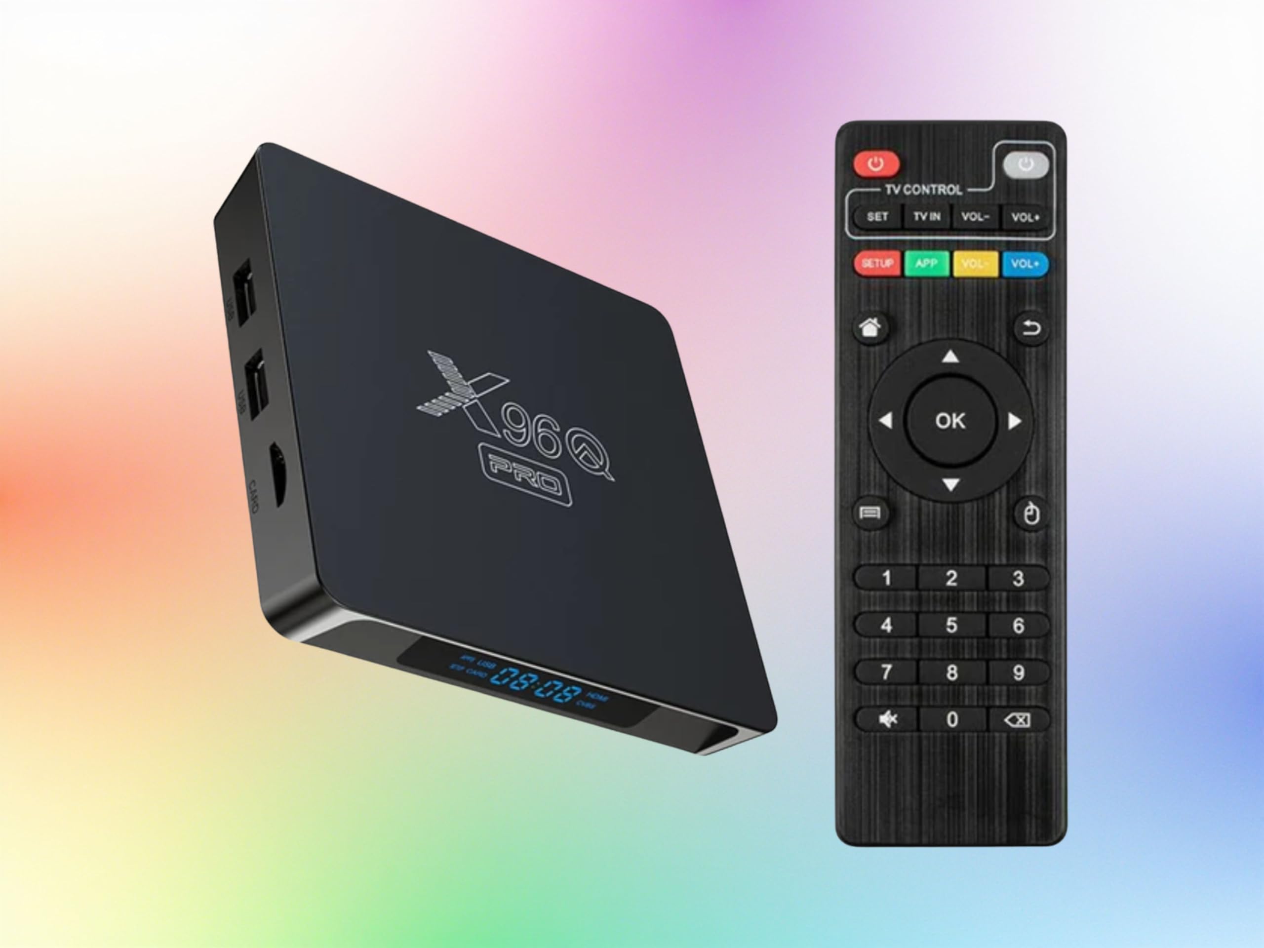 Modèle QPro Meilleur Android IPTV Box X-96 Android 10.0, boitier Smart Streaming Video Ultra HD 4K, 2g/16g, WiFi..…