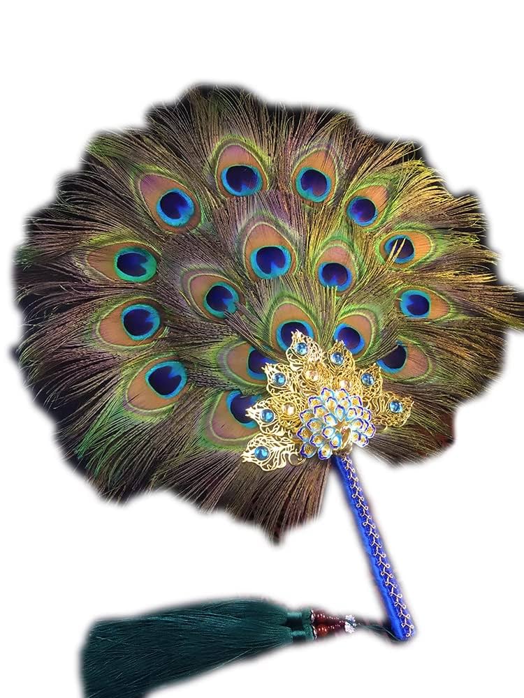 ★超貴重！縁起物★本物 孔雀の羽うちわ 特大52cm×40cm 2枚 2025年最新】孔雀羽のうちわの人気アイテム - メルカリ