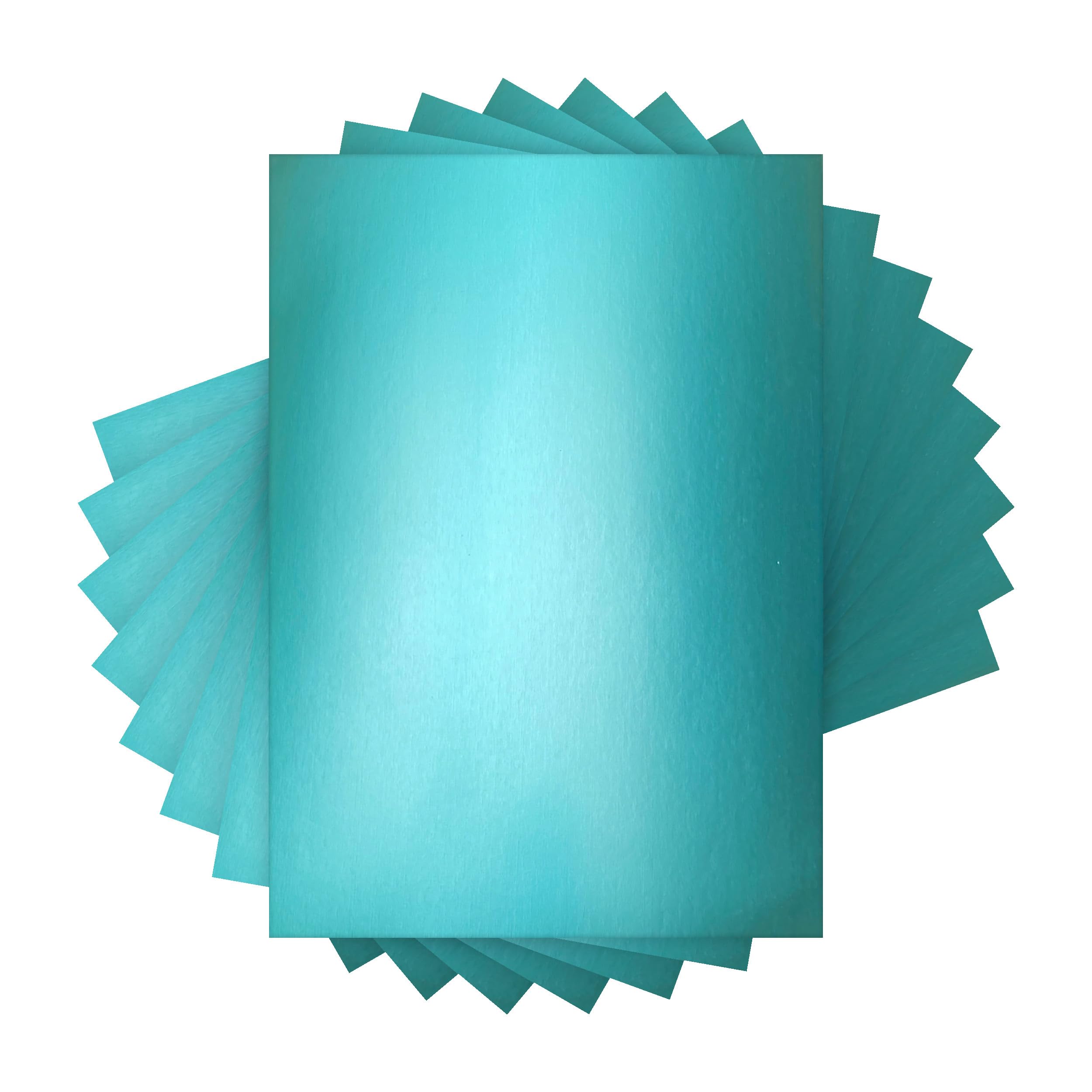Craft Perfect Mirror Card - Satin Effect - Silky Sky - A4 Cardstock - Pack of 40 Sheets - 250gsm - Perfect for Die Cutting & Craft Projects