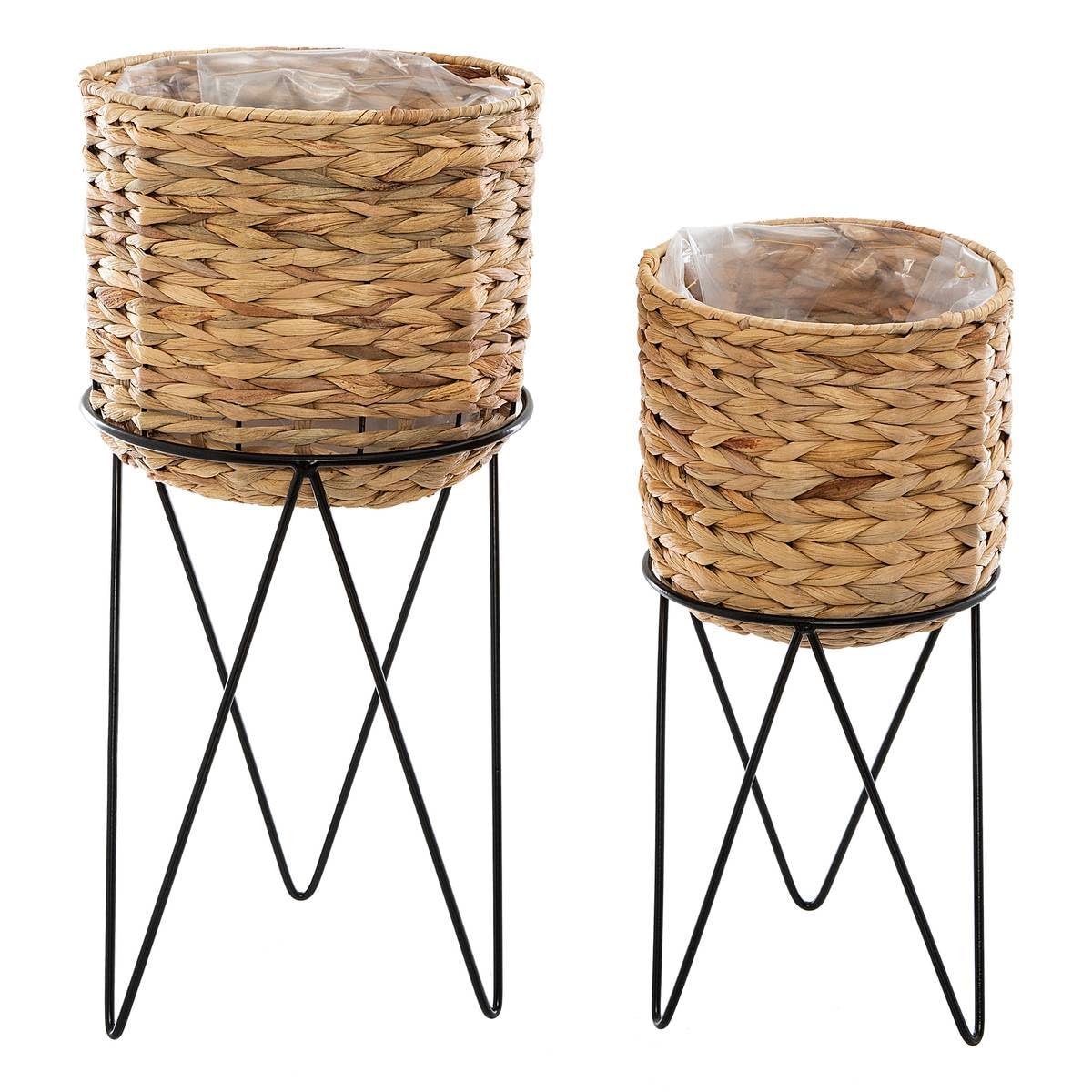 Atmosphera Hya Blumentopf, Metall, 2 Stück