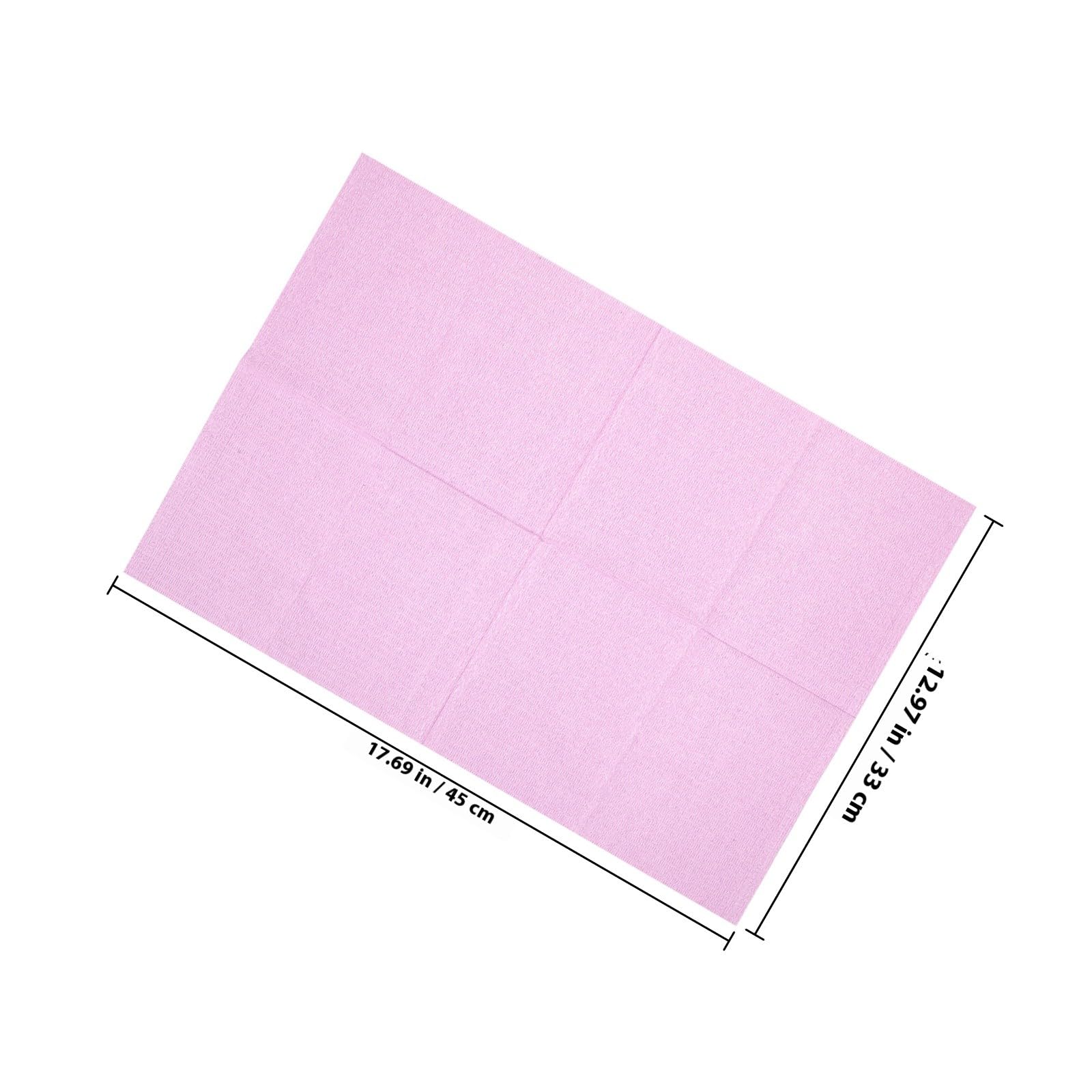 BESTYASH Bavoirs Pourpre 125 en Tissu Non Tissé Soins Dentaires Jetables Pratiques pour Usage en Cabinet