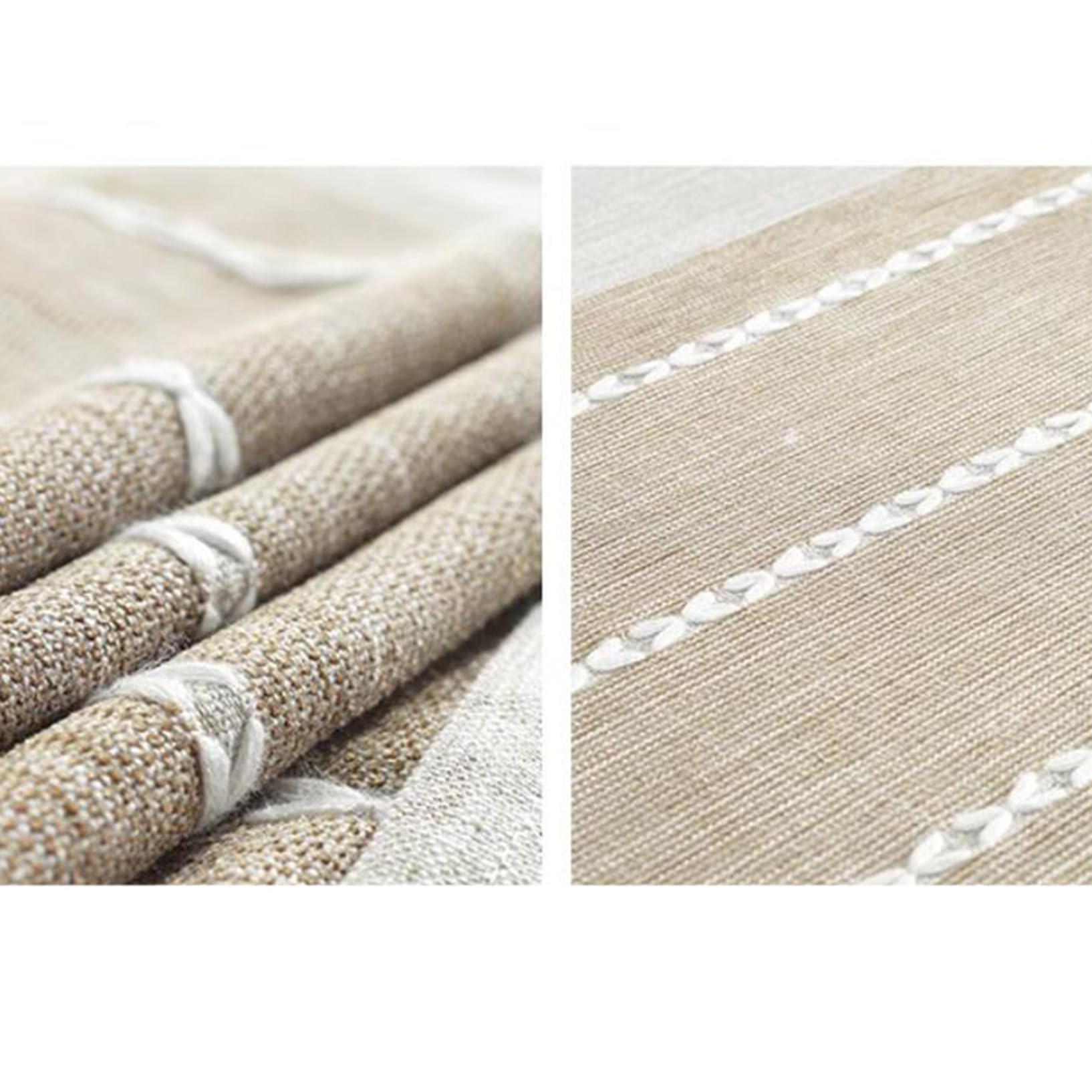 Amazon｜ティーテーブルクロス 長方形 ローテーブル用 綿麻 撥水 両側