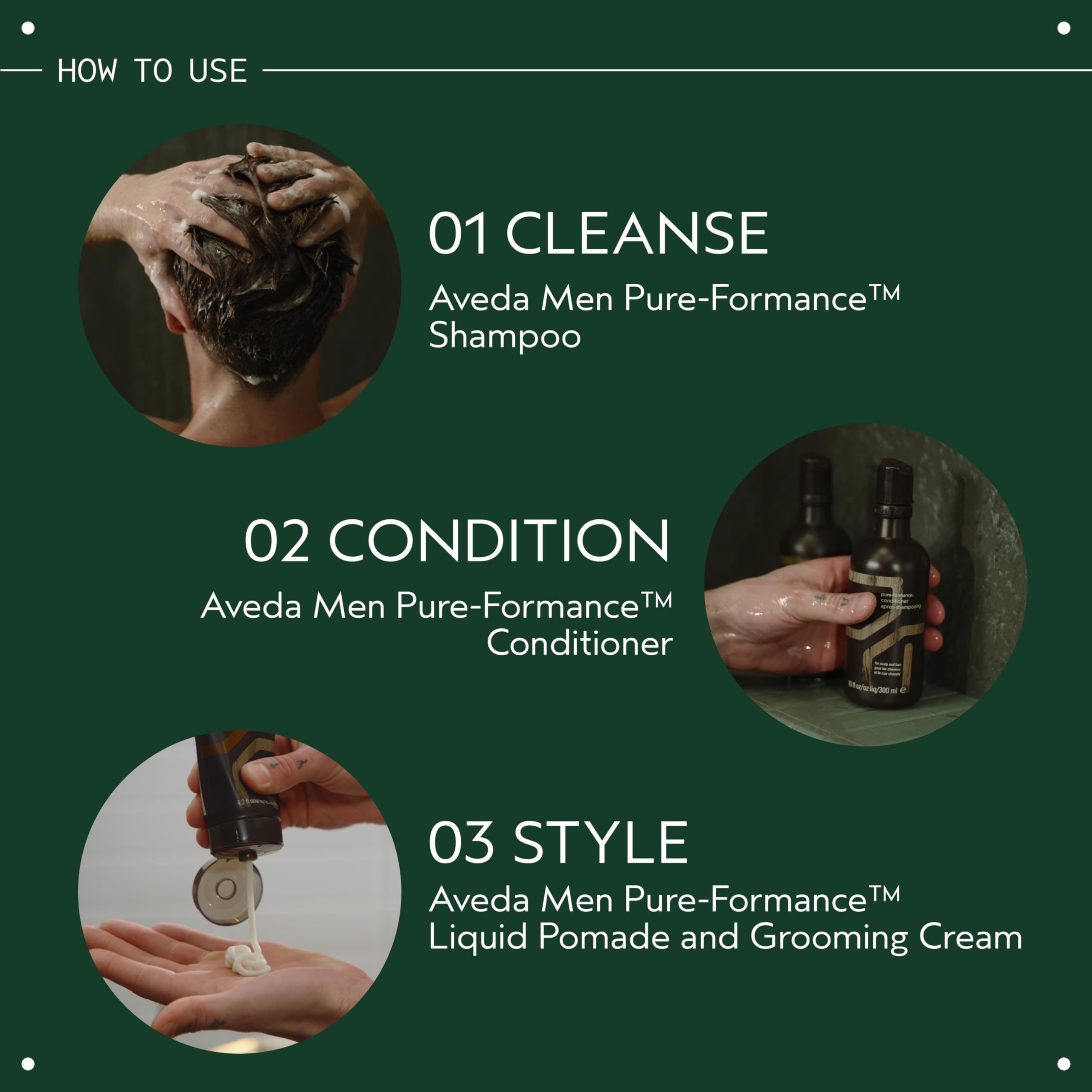 Aveda Men Pure-Formance Liquid Pomade | Medium Hold | Lightweight Formula | Adds Shine and Seals In Moisture |94% Naturally Derived, 6.7 Fl Oz