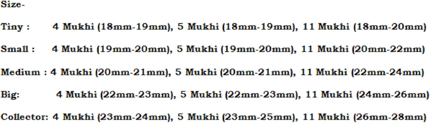 Rudraksha Combination for Hanuman Power 4,5,11 Mukhi Nepal in Rudraksha Mala IGL Lab Certified Original Genuine Beads (Collecter)