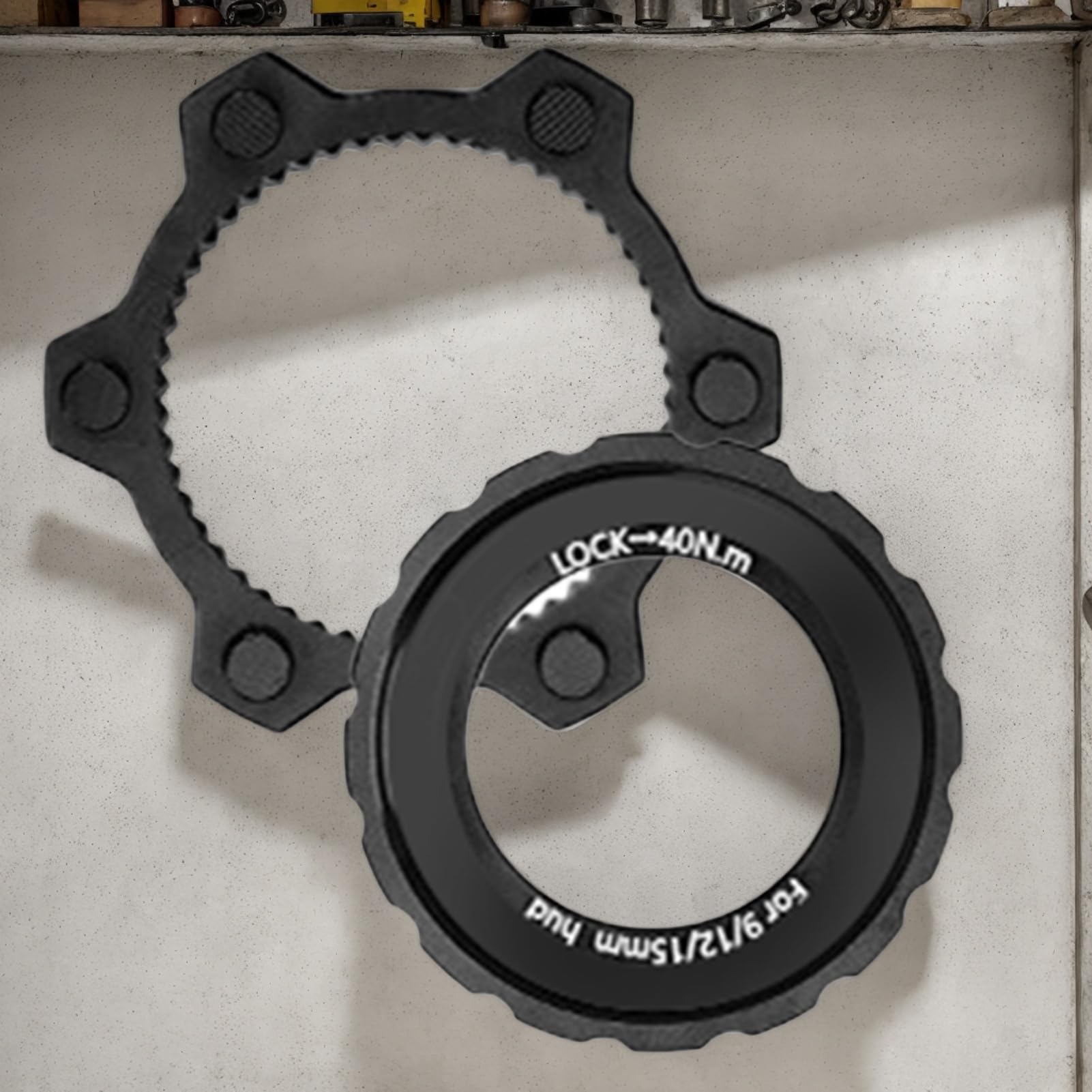 Centerlock - Adattatore a 6 fori per bicicletta, blocco centrale per biciclette, pastiglie freno per escursioni, sport, attività all'aperto, avventura, allenamento, picnic