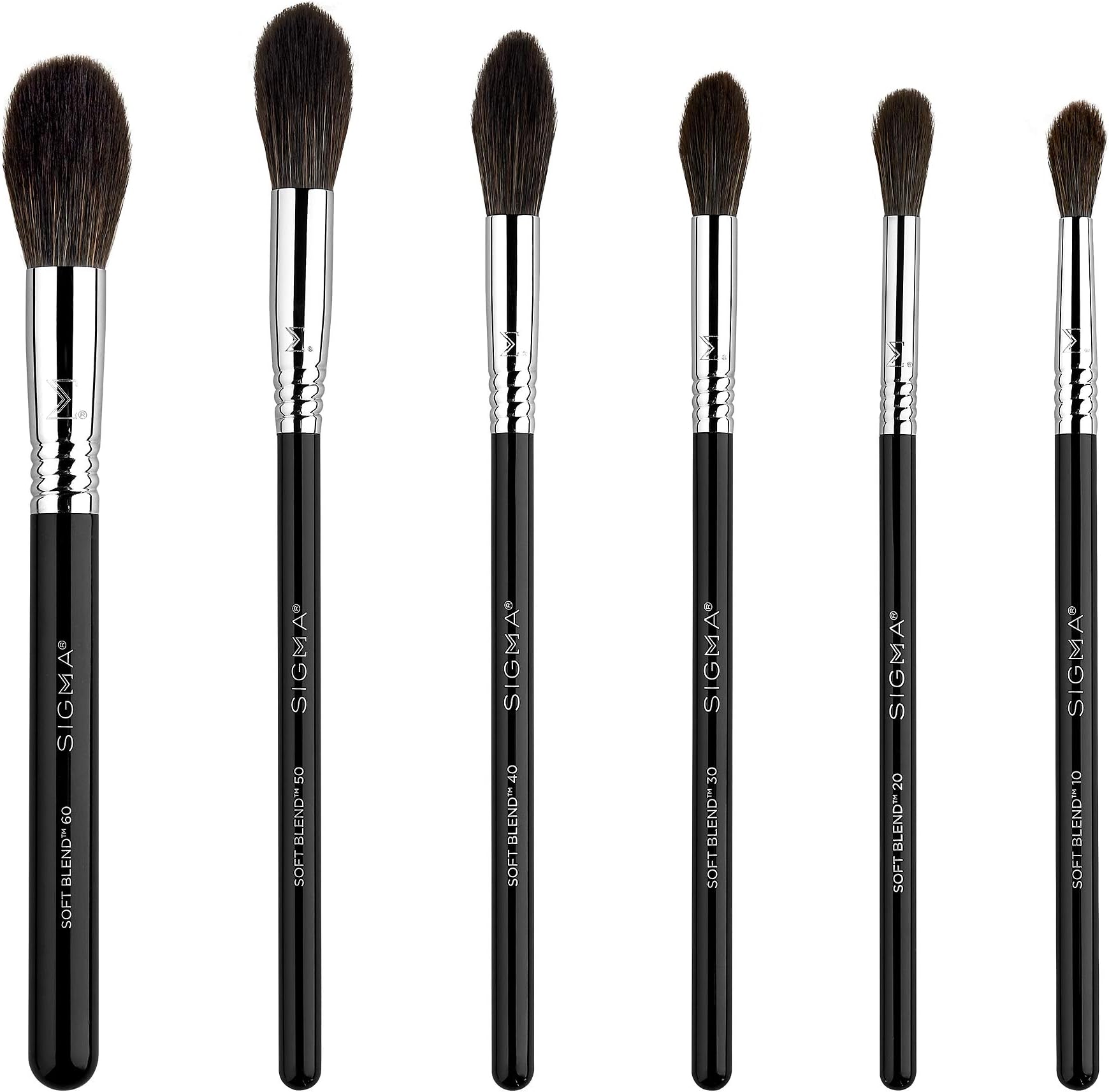 Sigma Beauty Soft Blend™ 6-Piece Makeup Brush Set designed to apply and blend your favorite formulas