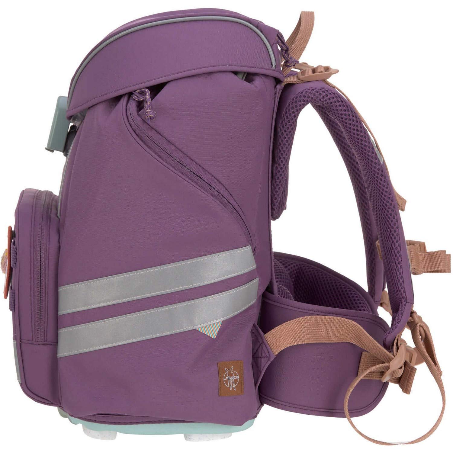 LÄSSIG 7-teiliges Schulranzen Set Kinder/School Set Flexy Unique Lila/Violett