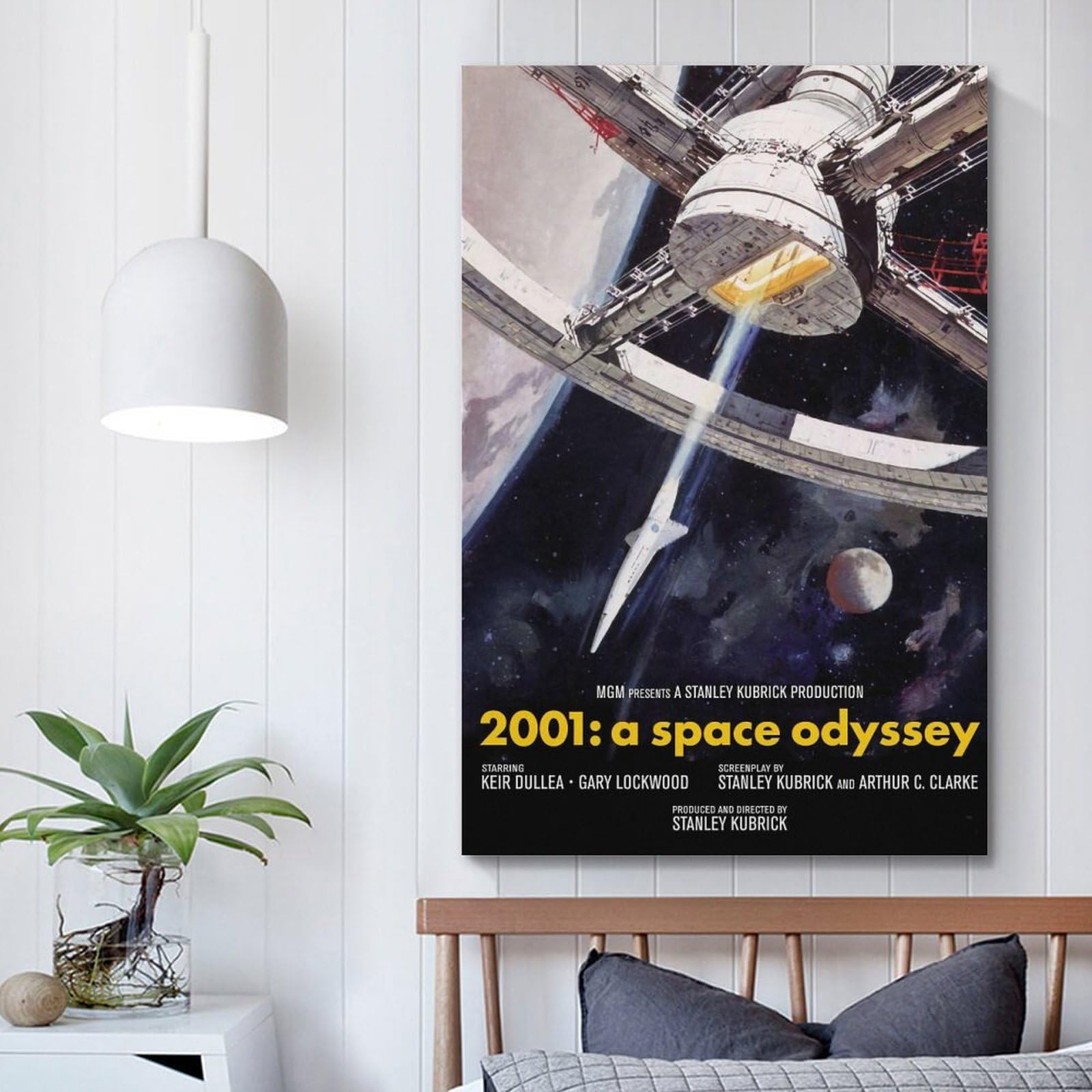 GLUC ONZS Poster Classique De L'Odyssée De L'espace 2001 : Un Album De Cinéma Et De Télévision - Décoration Murale Pour Chambre D'adolescent - 50 X 75 Cm - Style Cadre
