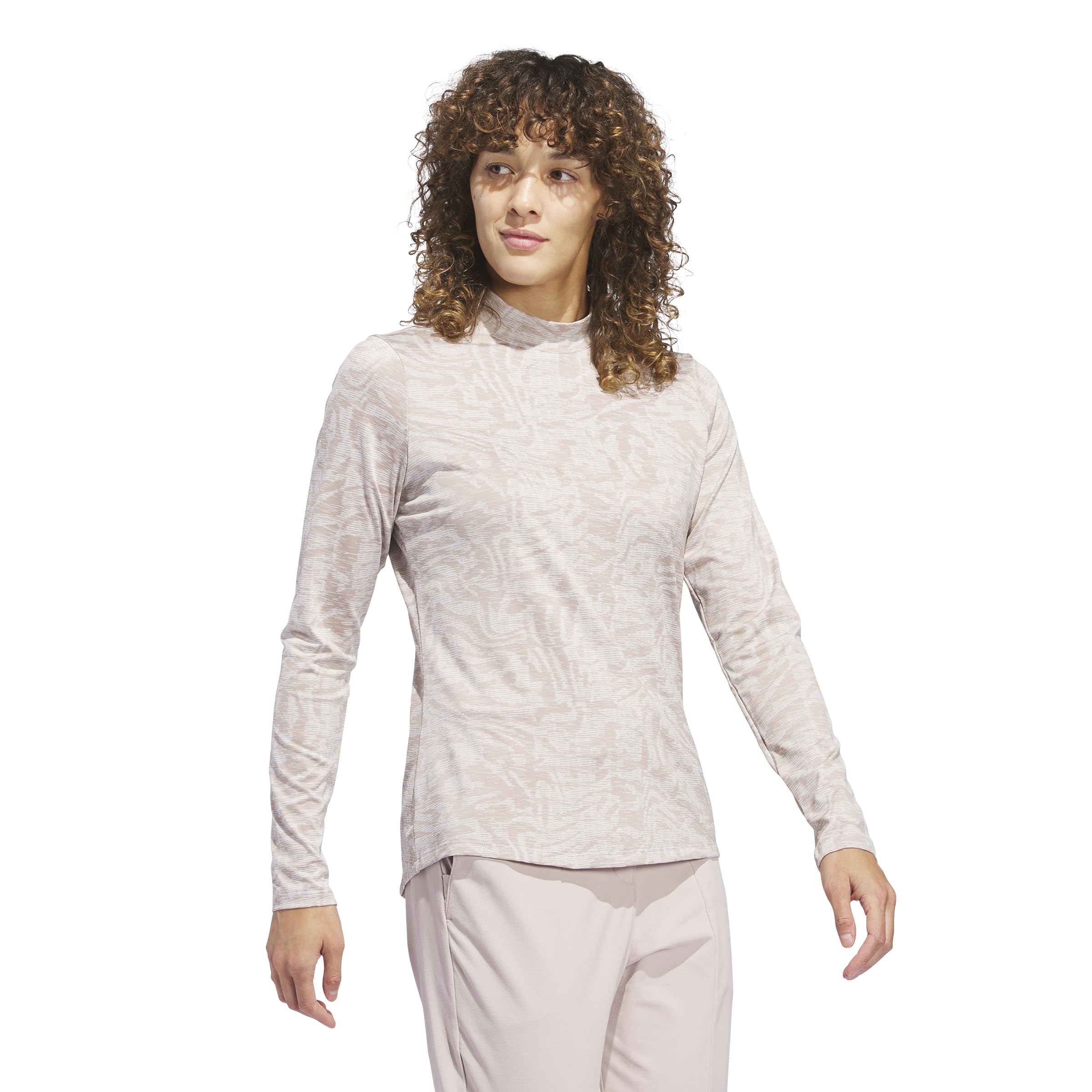 adidas Ultimate365 żakardowa koszula z długim rękawem Kobiety Ultimate365 Jacquard Mock Neck Long Sleeve Shirt