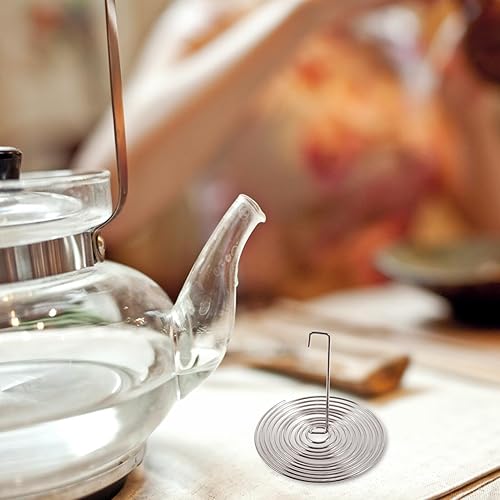 Miniatura 7 de Luxshiny Filtro de té de acero inoxidable, 20 piezas, colador de boquilla de tetera para preparar té eficaz, herramienta infusora de primavera para