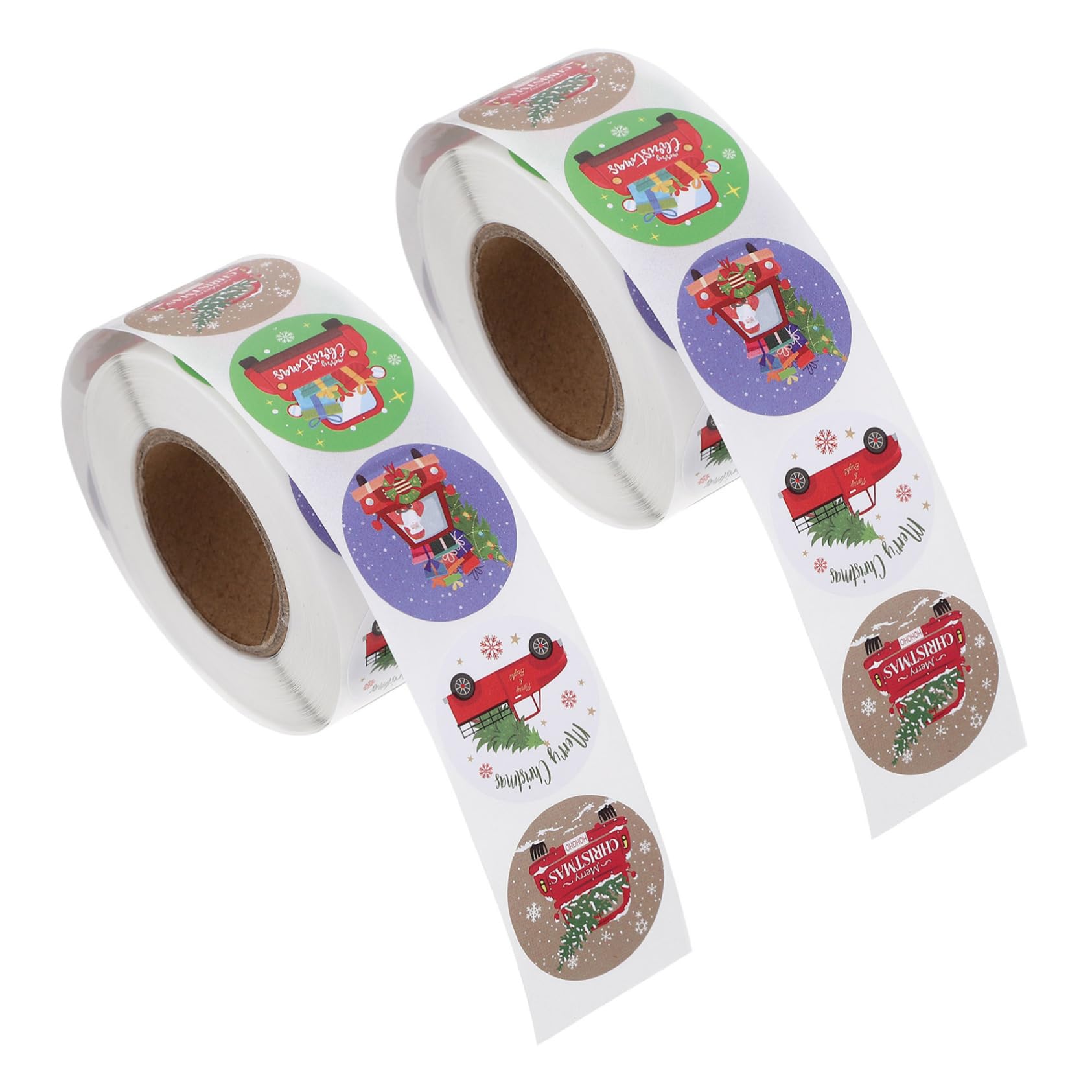 15rotoli Adesivi Natalizi Decorativi Per Confezioni Sticker Per Incartamenti Festivi Facili Applicare e Rimuovere Per Scatole Sacchetti