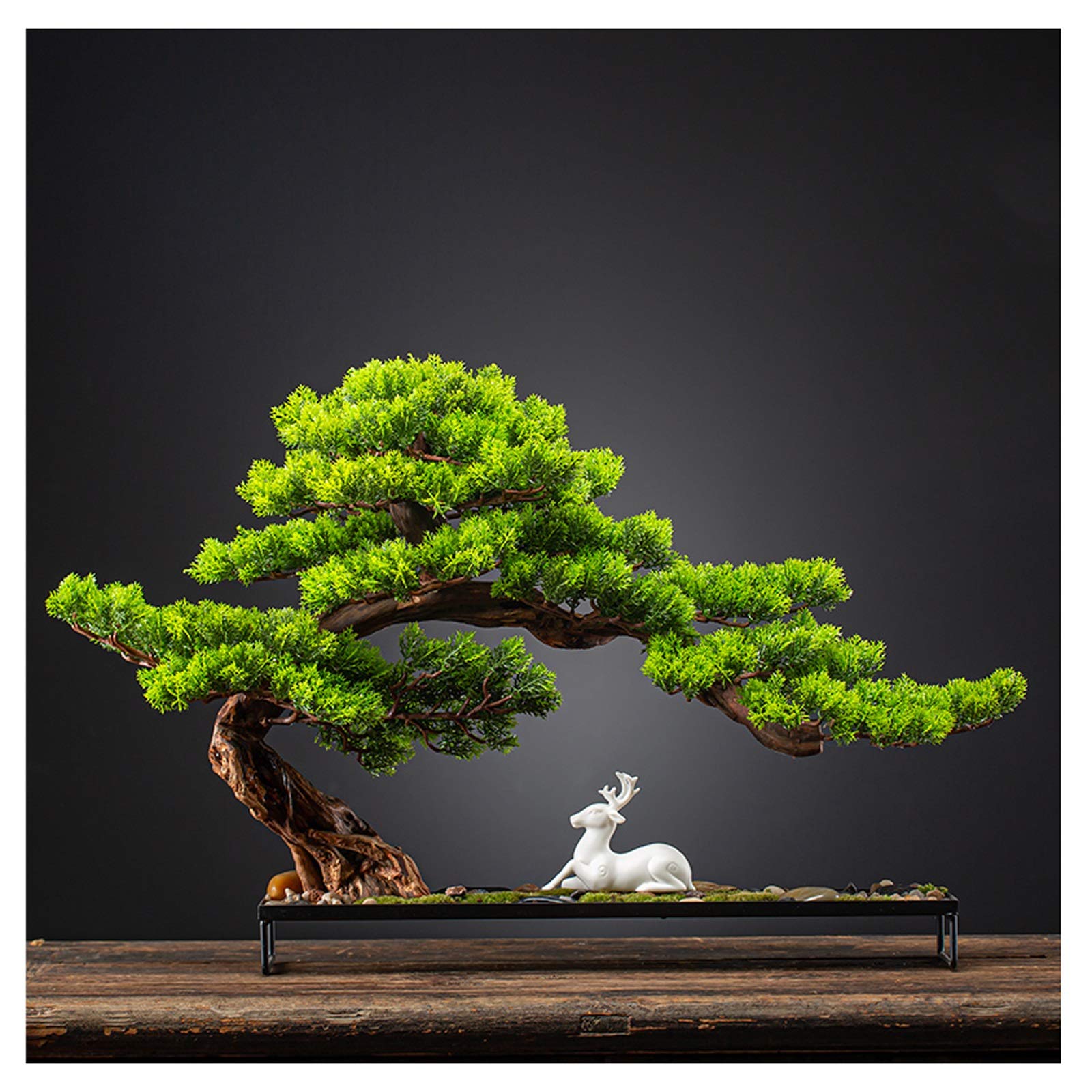 DFGHNBVC Plant Welcome Songya Simulation Bonsai Living Room Hotel Decoration Ornaments New Fake Tree Potted Crafts Gifts Simulation Potted Decoration