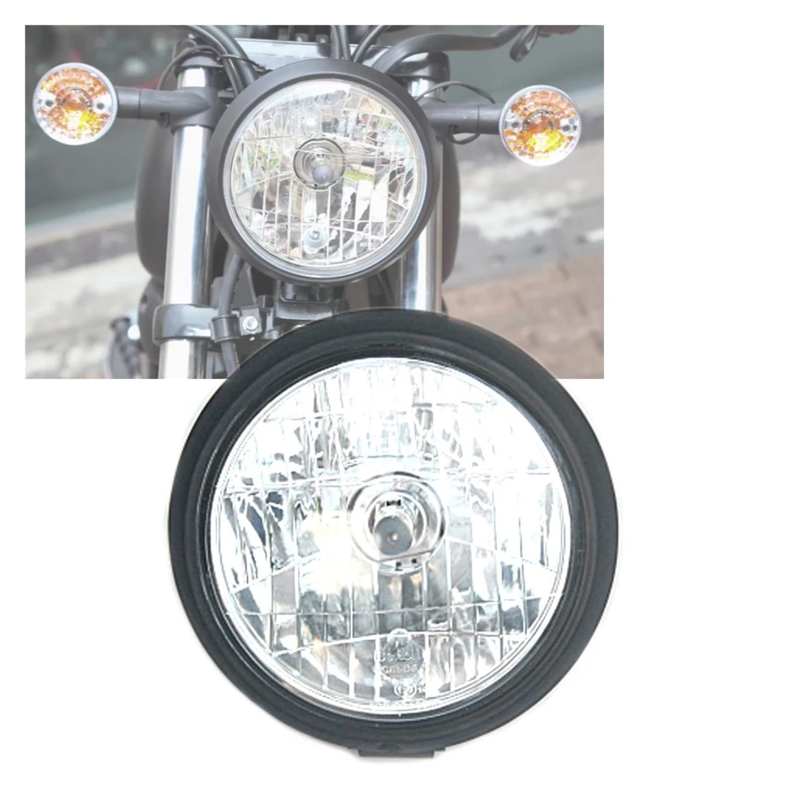 Faro Anteriore Moto Per Keeway Per Superlight 125 150 200 Per KLight 202 125 Moto Retro Superlight Faro Fari Testa Luce QJ200-2H Moto Anteriore Faro