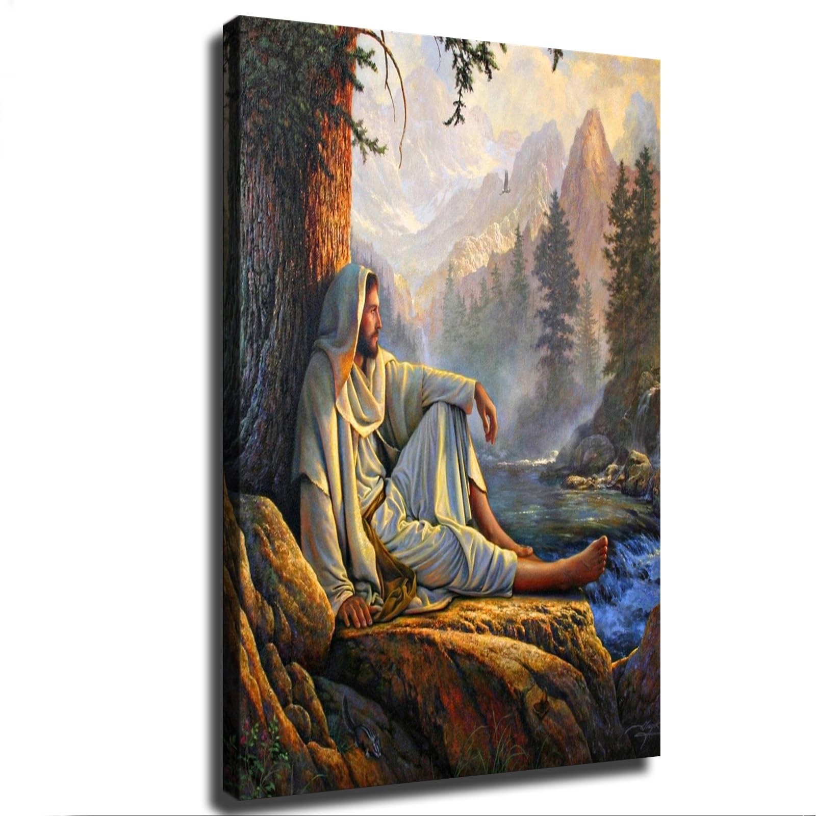 Amazon.com: CSYYJY Greg Olsen Jesus Sitting Under The Tree Poster