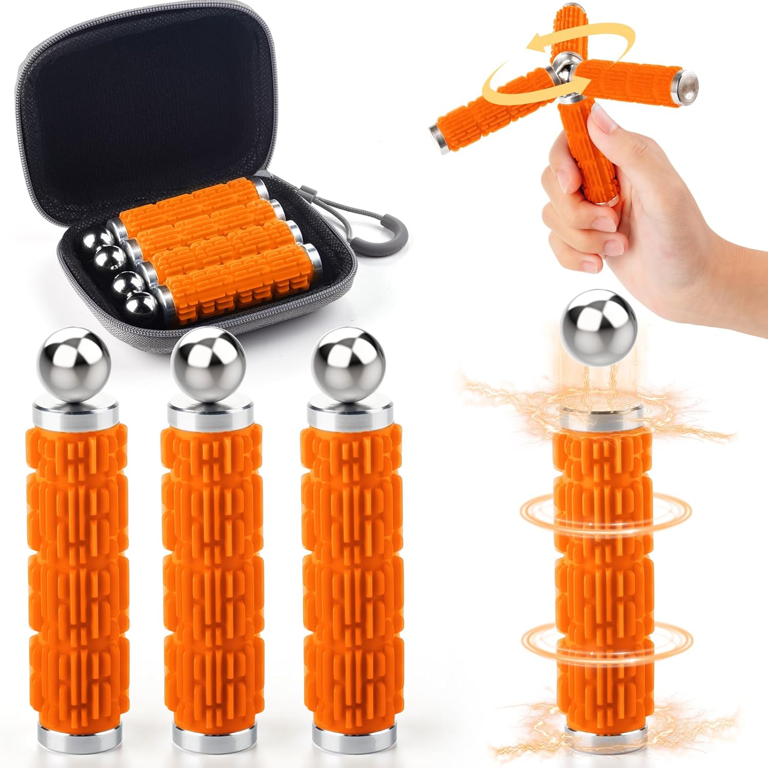 Tigerhu Fidget Toys, Texture Silicone Magnetic Sensory Toy, 