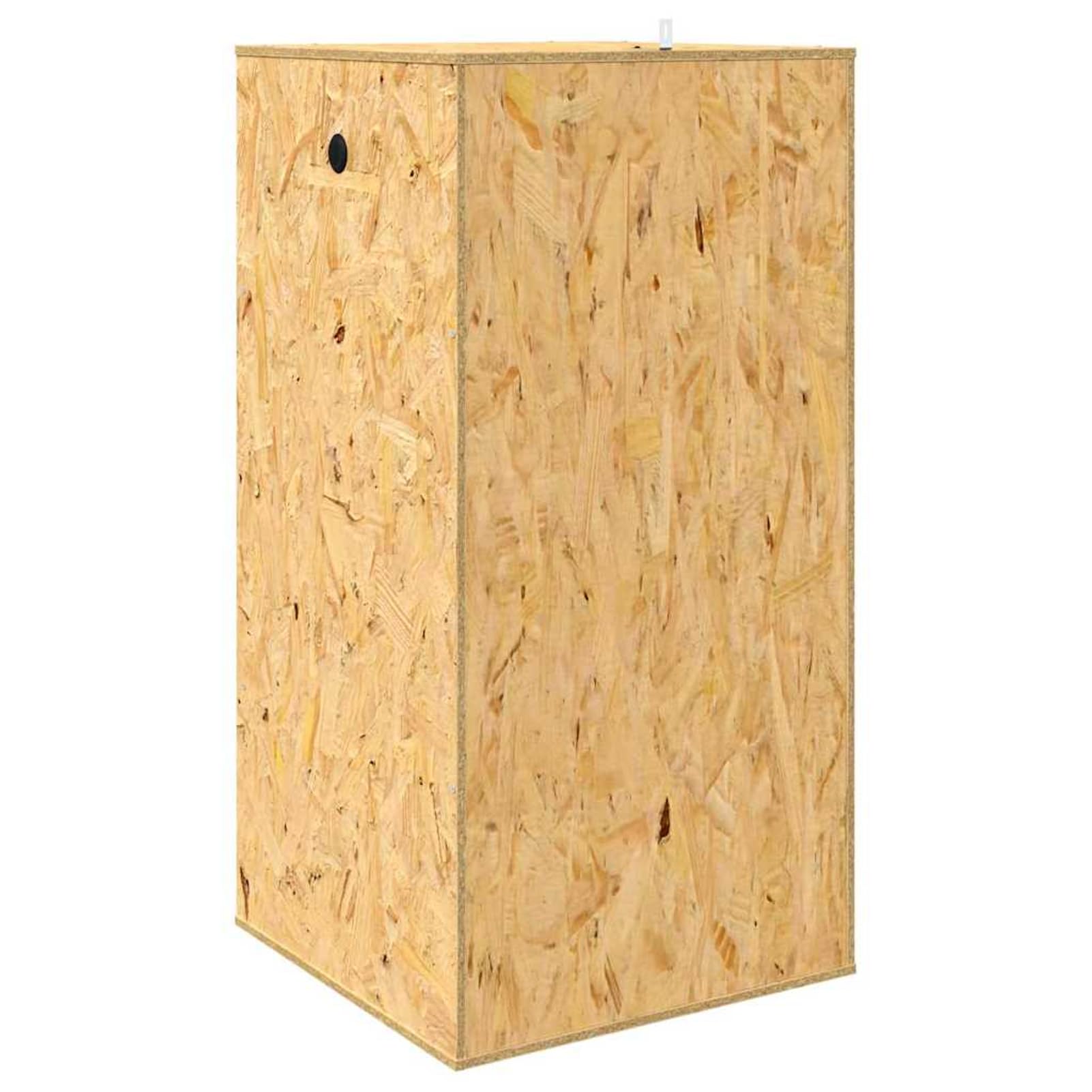 Terrario OSB per Rettili e Anfibi, 50x50x100 cm, con Termometro, Finitura Opaca Marrone, Spazioso e Durevole, per Uso Interno, Assemblaggio Richiesto