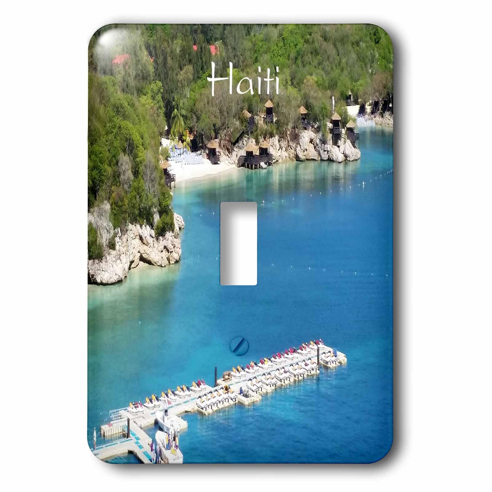 Interrupteur à bascule simple Haïti 3dRose pour remplacer vos plaques électriques ternes