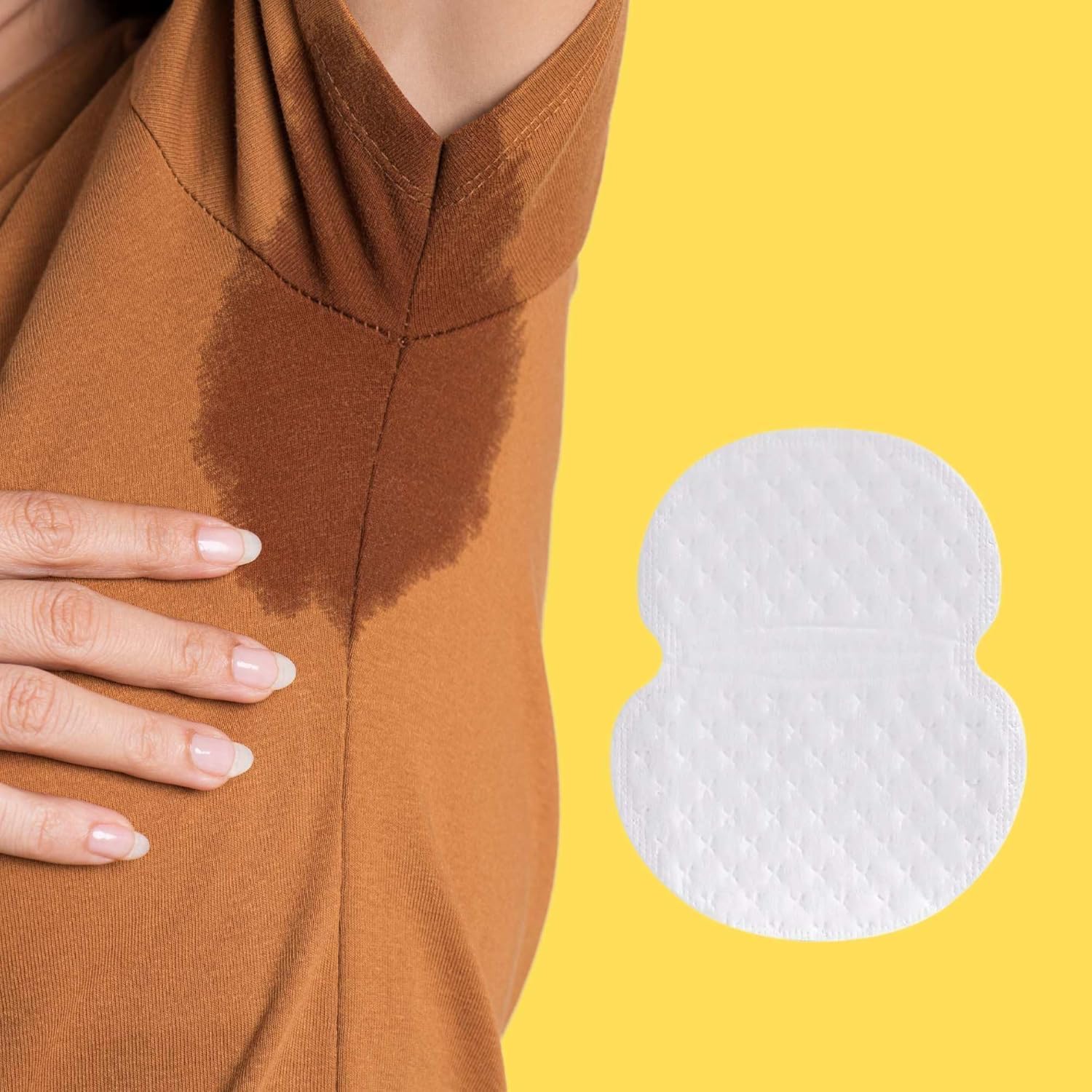 Sweat pads for Underarms women-Breathable and Deodorizing-Underarm pads for women-Blocks Sweat and Underarm Stains- (28'sx2)-56 Pcs of Arm Pads-image-47