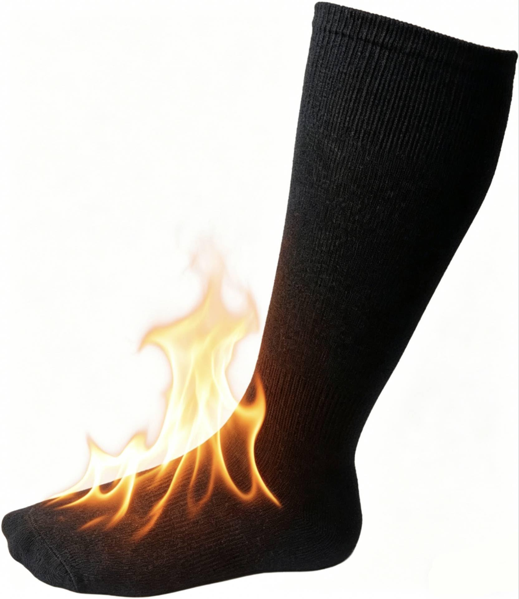 JEYILKIT Fire Resistant Socks, Heat & Flame Proof Welding Socks for Welders, Firefighters, Industrial Workers, Auto Racing Military - Kevlar Fire Retardant Gifts for Men Dad