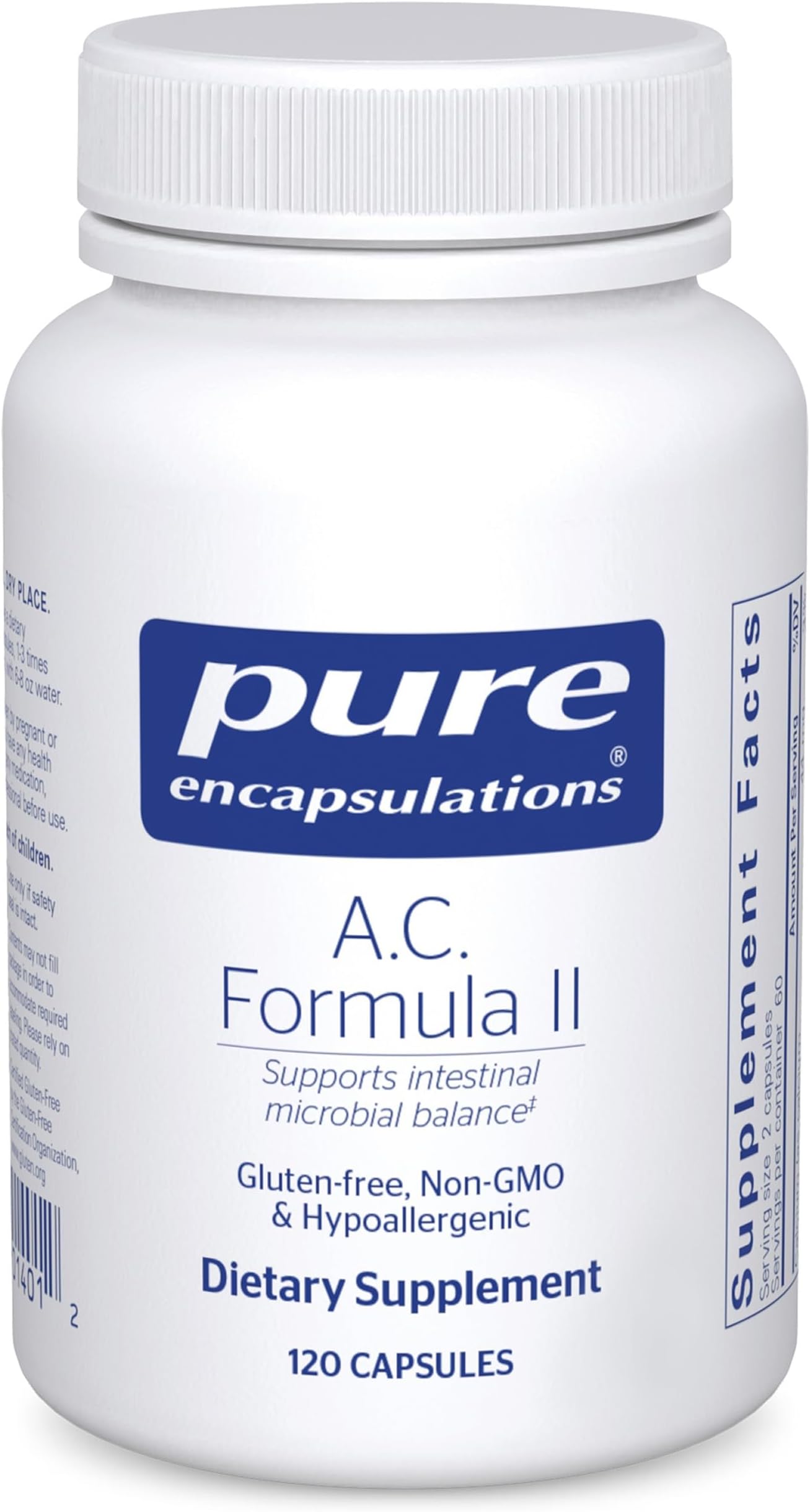 A.C. Formula II | Hypoallergenic Dietary Supplement to Promote Healthy Balance | 120 Capsules