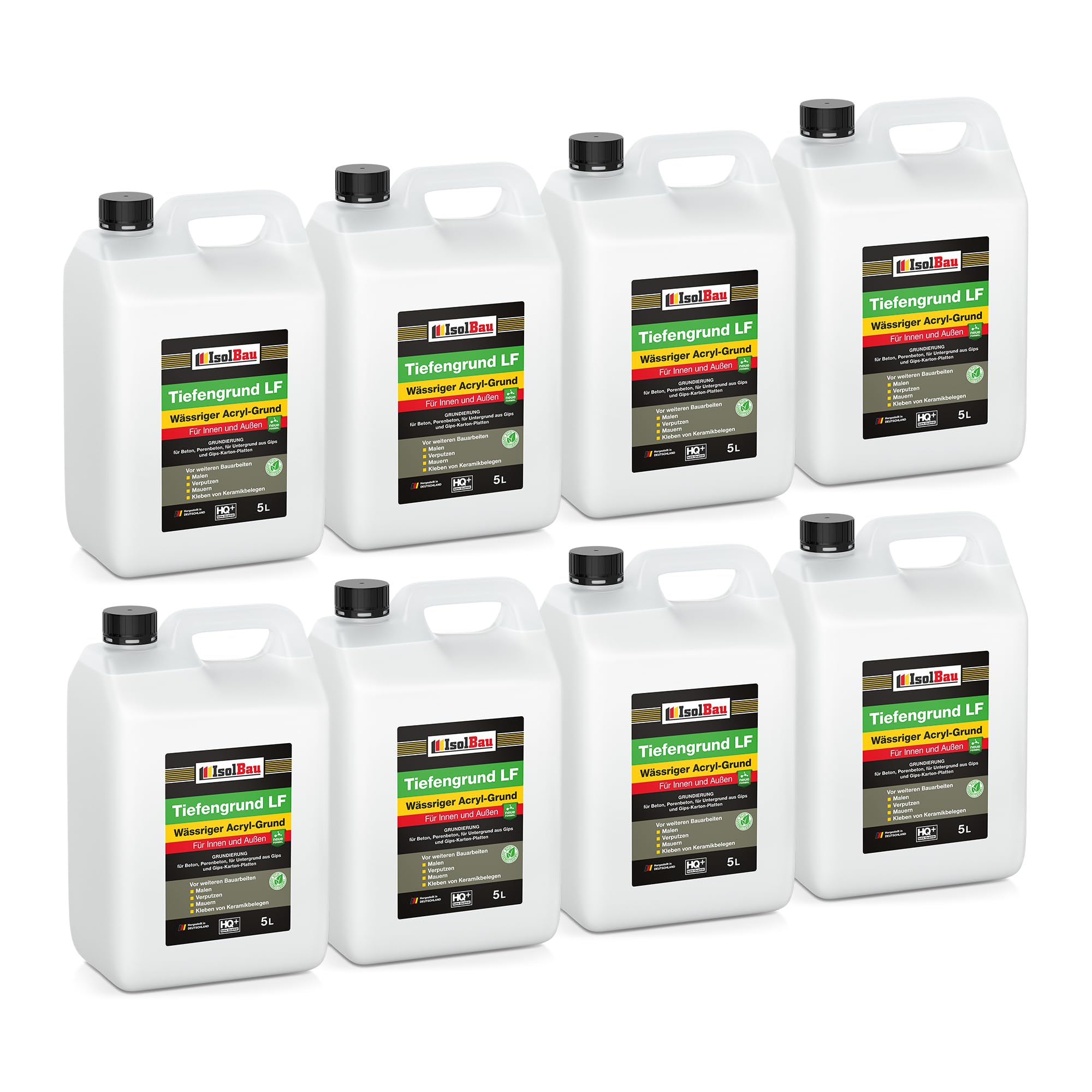 Isolbau Tiefengrund LF - 40 L Wässriger Acryl-Grund für Innen & Außen - Tiefgrund für professionelle Grundierung