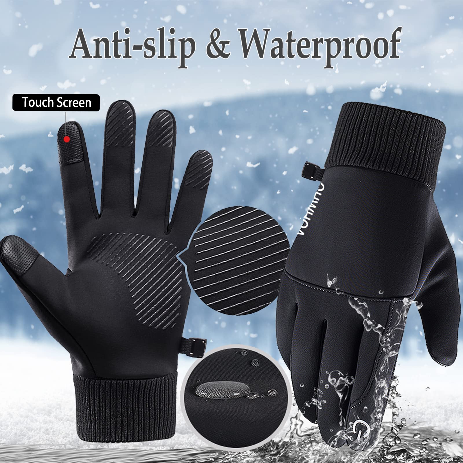 Guanti Invernali Guanti Termici Long Keeper Uomo - Impermeabili E Touchscreen, Per Sci E Sport Guanti Termici Touch Screen - Foto 2