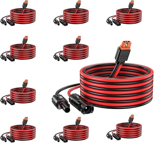 Miniatura 10 de Cable de conector XT60i de 12 AWG de calibre 12, cable de extensión solar a XT60i de 10 pies para panel solar plegable de RV, estación de energía