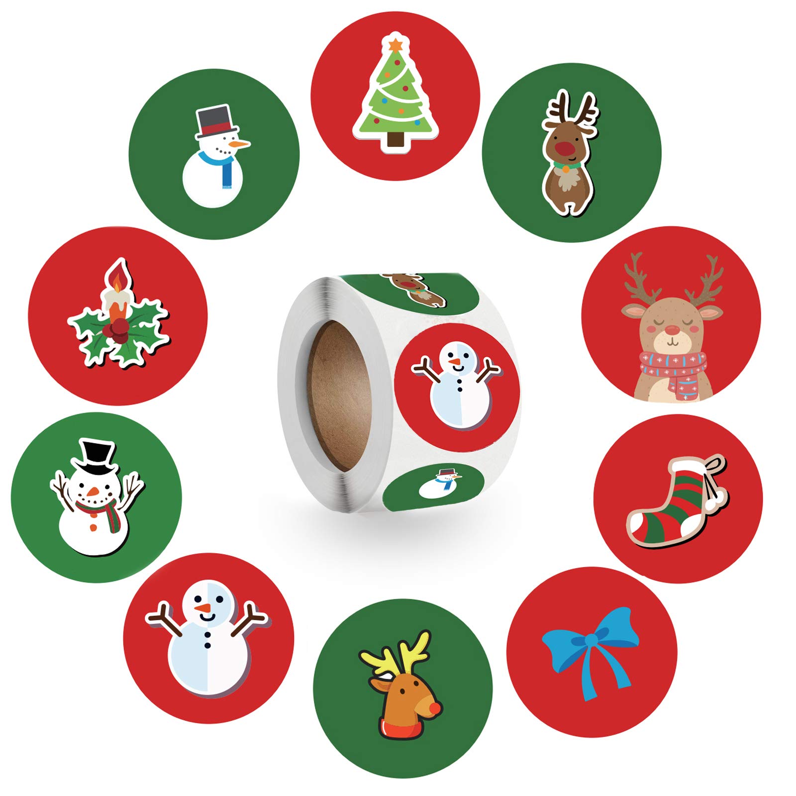 TIMO BUBBLE Merry Christmas Stickers, 1.5