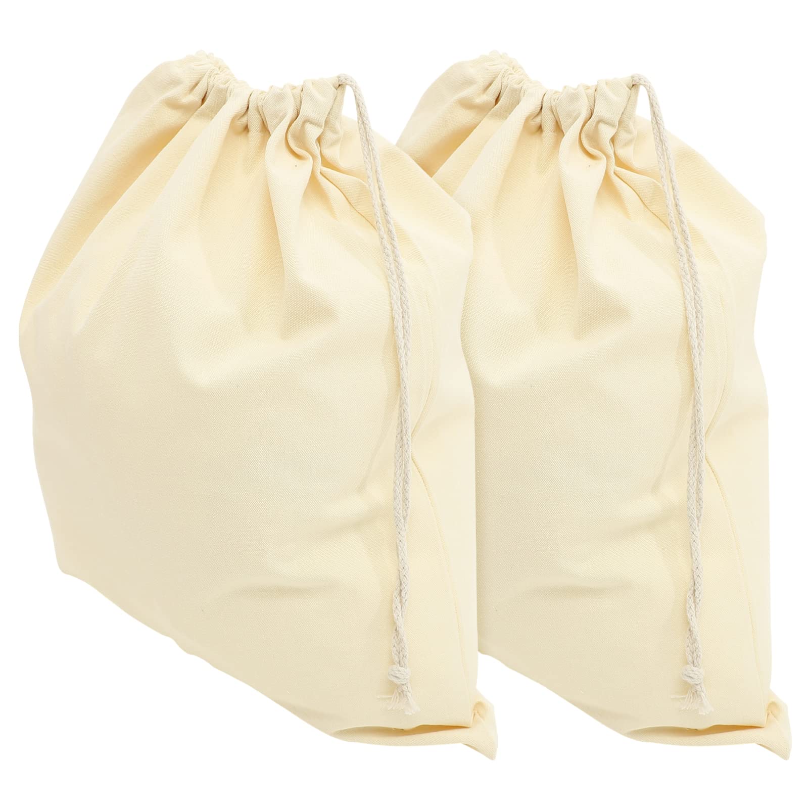 Zerodeko 2pezzi Sacchetto per Bucato in Tela Coulisse Borsa per Conservazione di Indumenti Capacità per Biancheria da Letto Asciugamani Vestiti fuori Stagione e Oggetti Vari per Bagni