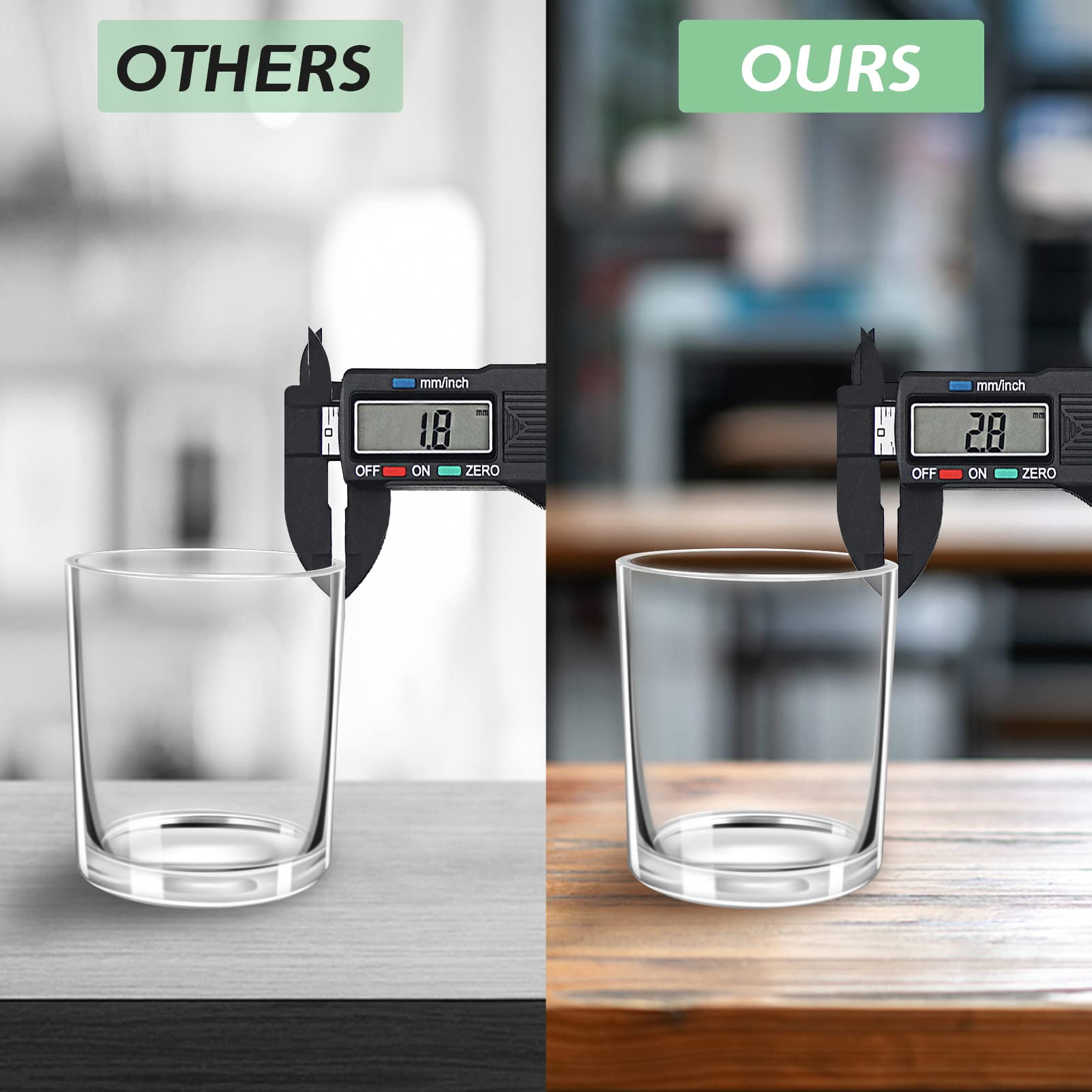 Artcome 16 Pcs Candle Glass Jars Kit for Making Candles - 16 7oz Empty Candle Jars, 16 Bamboo Lids, 16 Label Stickers, 16 Warning Labels, 8 Candle Wick Holders, 16 Candle Wicks, 20 Wick Stickers