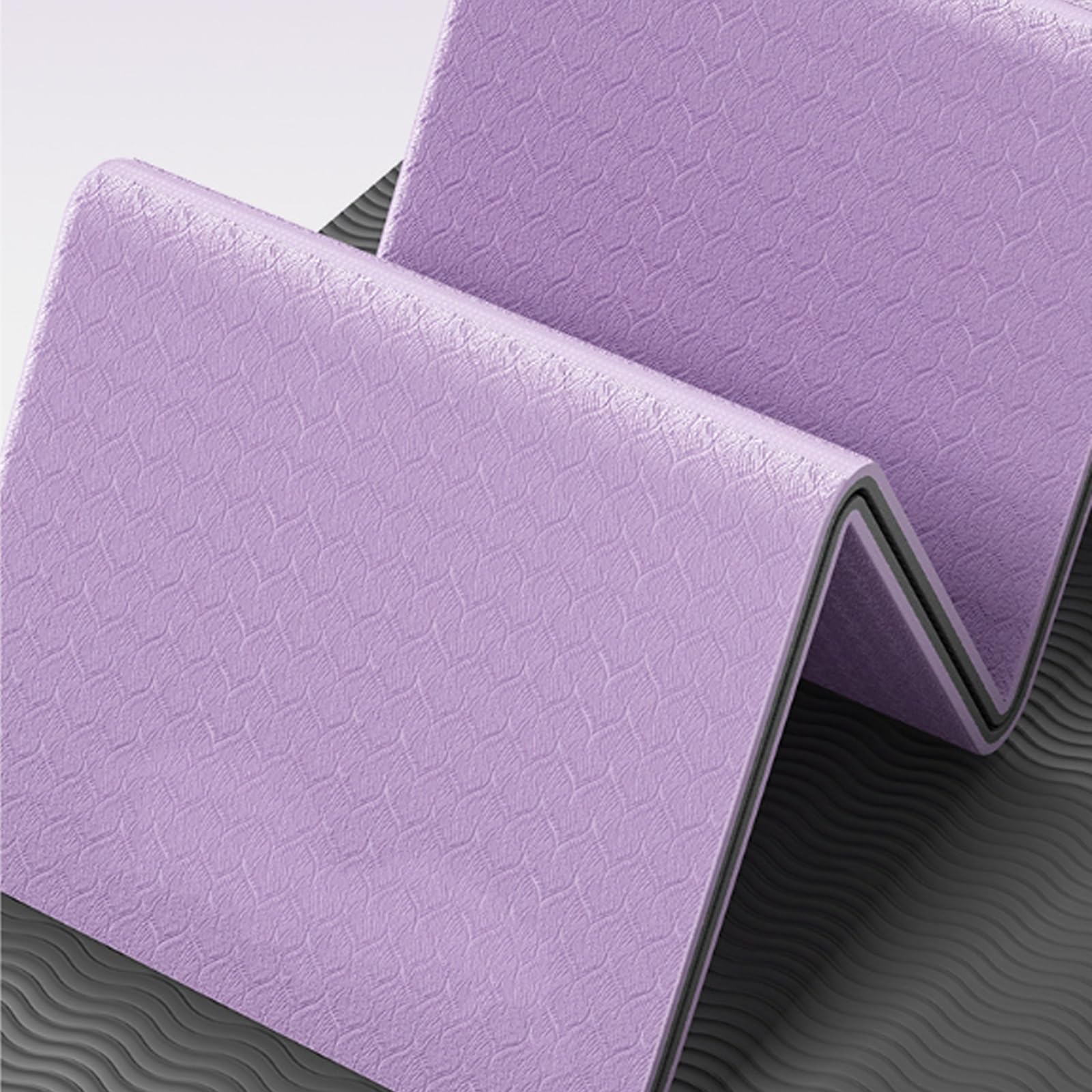 Esterilla de Yoga Plegable,Antideslizante CóModo Gimnasia Esterilla,Medio Ambiente Pilates Mat,MultipropóSito Ejercicio Colchoneta,para Entrenamiento,con Bolsa de Almacenamiento