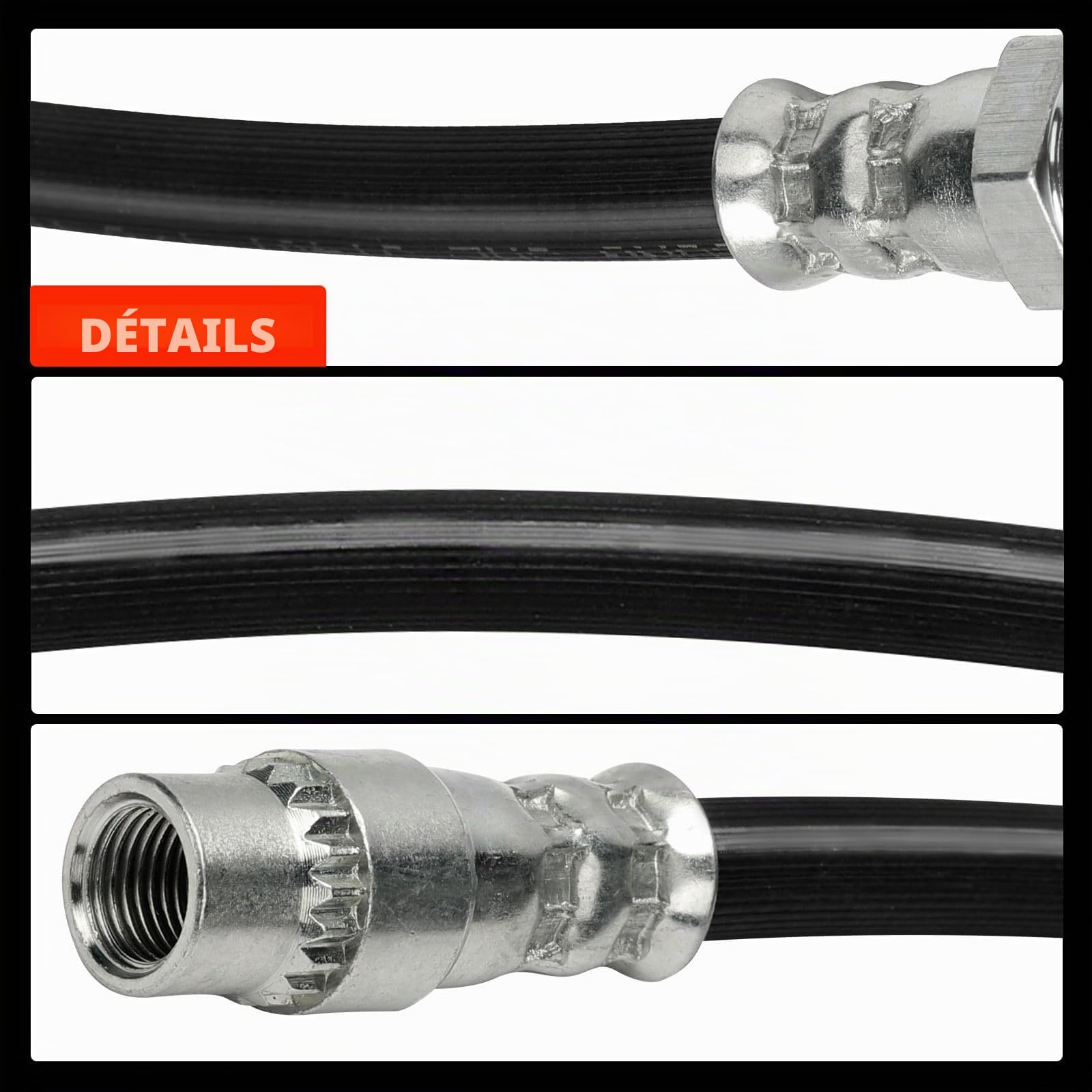Frankberg 2 flexibles de frein arrière 248 mm 4806E3 | Compatible avec: Plateau/châssis Partner 5 G, Berlingo/Berlingo Premier monospace GFK GJK MF, Partner Origin Box/MPV G