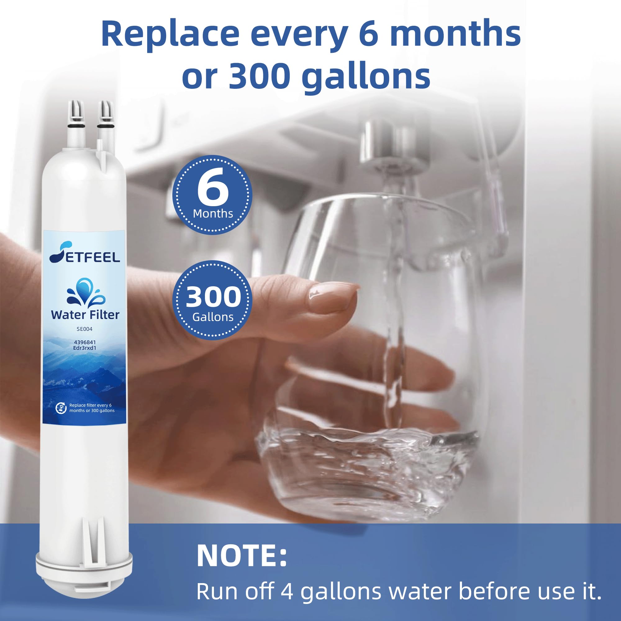 9083 Refrigerator Water Filter Replacement for Kenmore 460-9083 Compatible with Whirlpool 4396841 Everydrop Filter 3 9030 9083 4396710 — view 6